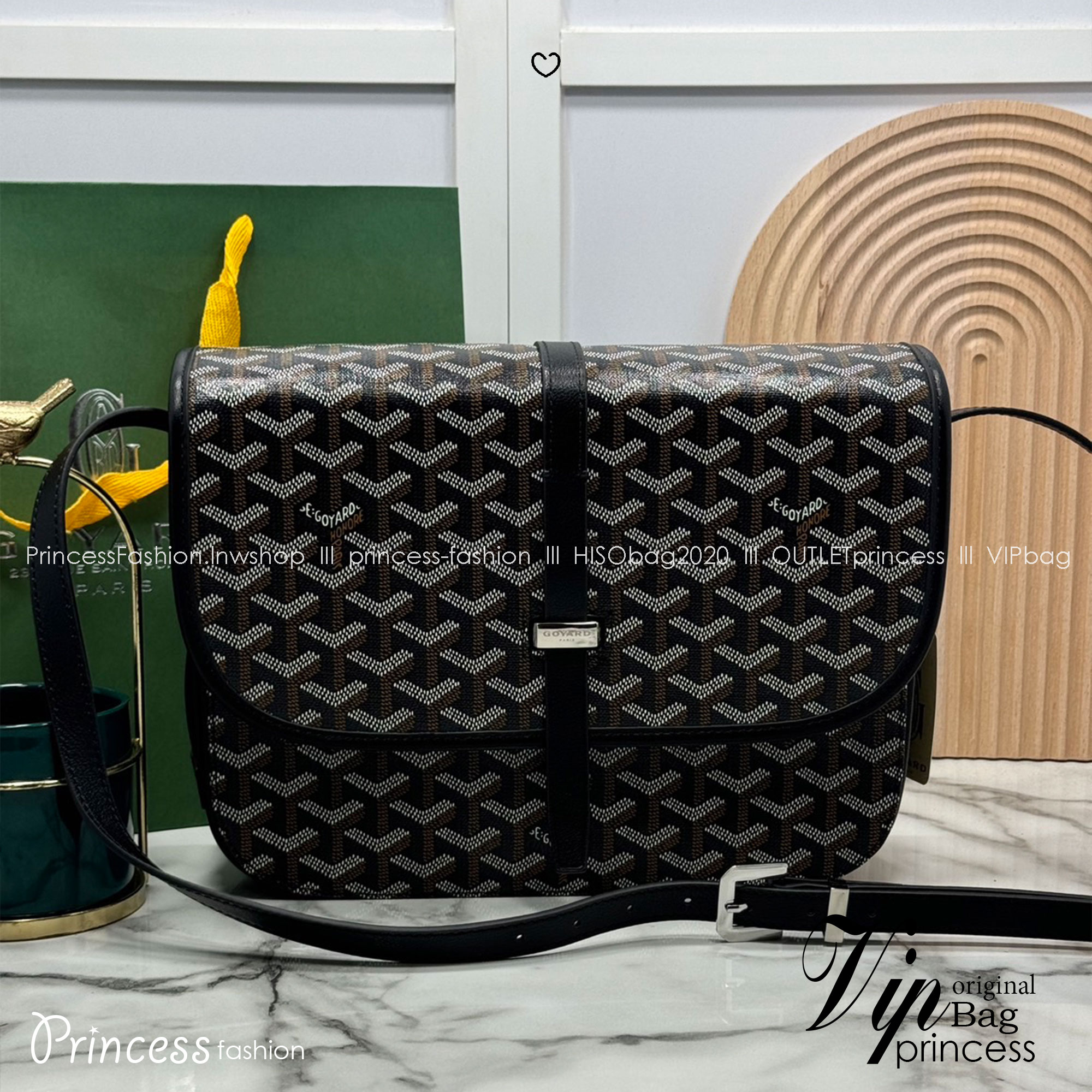 ORI | สลับแท้ GOYARD Belvedere MM Bag 29cm กระเป๋าสะพายทรงแมสเซ็นเจอร์แบรนด์หรูสัญชาติฝรั่งเศส หนังแท้ แคนวาสแท้อย่างดี