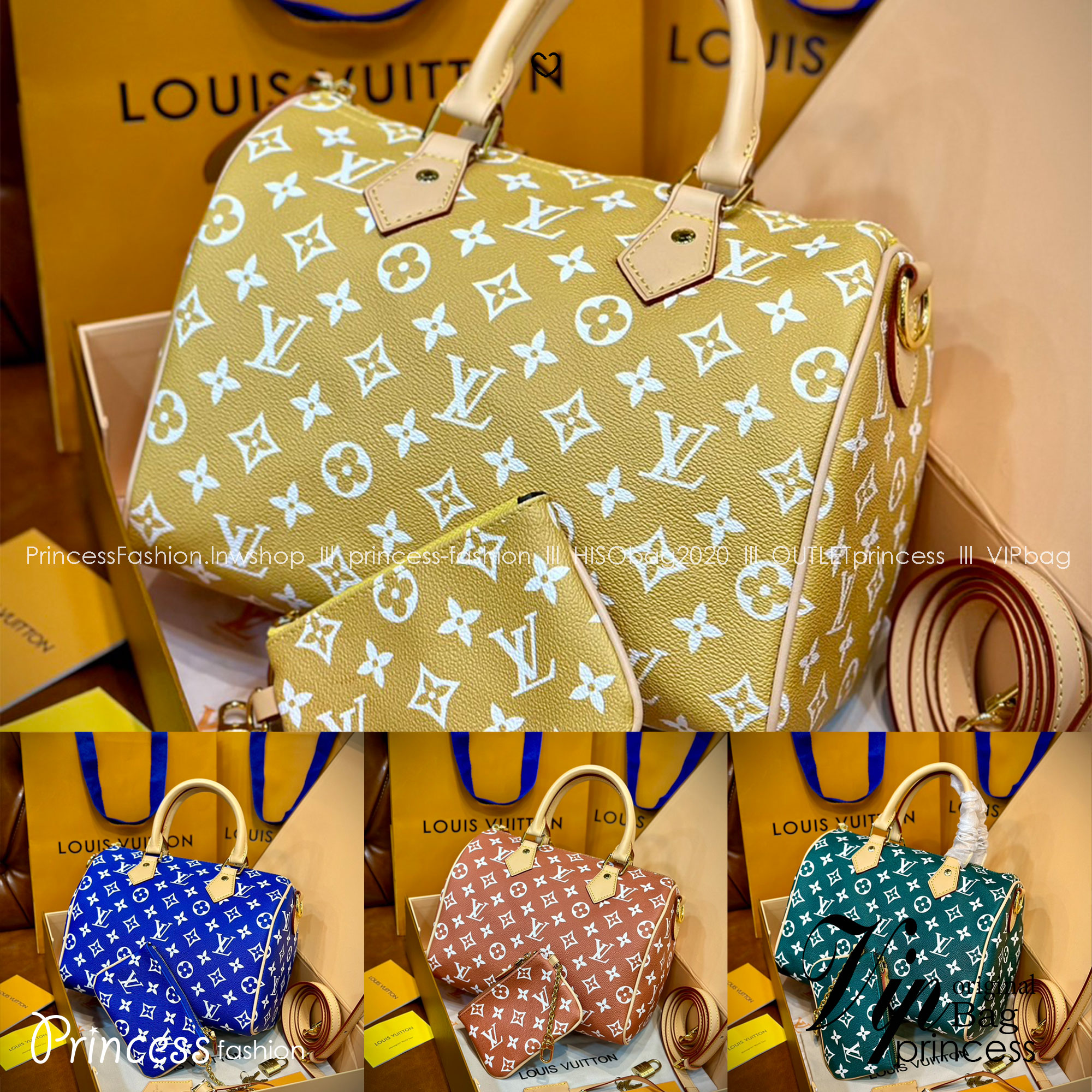 LV Speedy P9 Bandoulière 25 กระเป๋าสะพายสปีดี้รุ่นใหม่หรูหรา กระเป๋าทรงหมอนท็อปฮิตดีไซน์ใหม่ต้อนรับฤดูร้อน โดดเด่นด้วยการตกแต่งลายพิมพ์สดใส รูปทรงสวยตลอดกาล