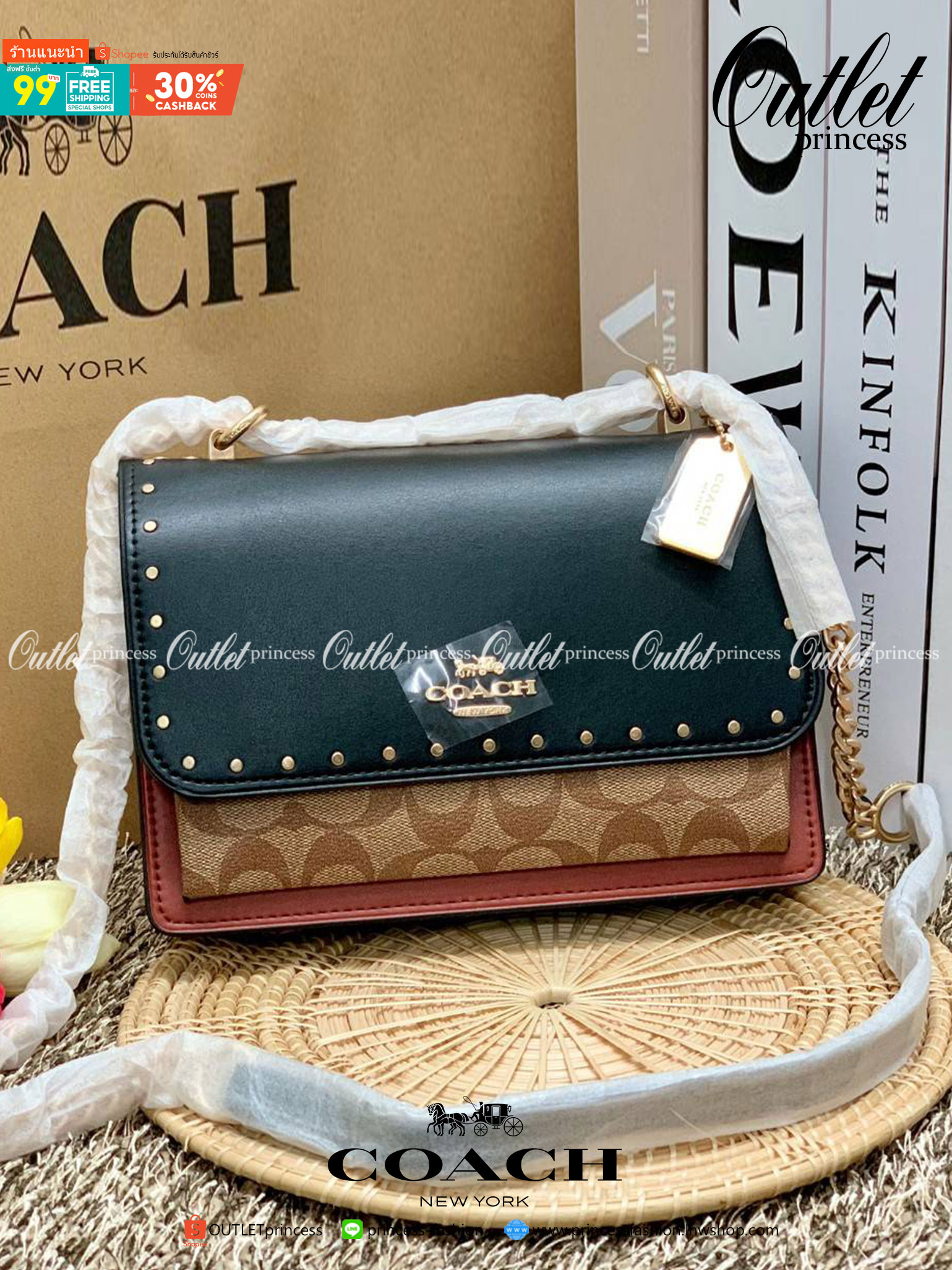 พร้อมส่งถึง8สี ห้ามพลาดค่ะ! COACH KLARE CROSSBODY BAG ((91019//91174//90400//1424//90635)) พร้อมส่งที่ไทย กระเป๋าสะพายครอสบอดี้ร์หรือสามารถทบเป็นสายคู่คล้องไหล่ได้ด้วยค่ะ หนังแท้ แต่ละสีทำลายหนังได้สวยงามแตกต่างกันออกไปนะคะ ✔️ห้อยด้วยป้ายแบรนด์แบบโ