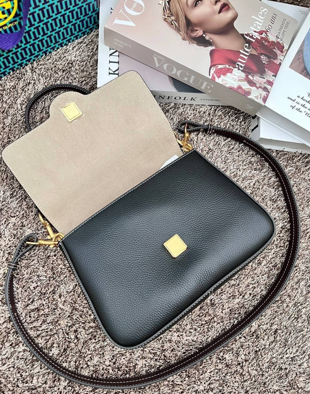 พร้อมส่ง 2 สี TORY BURCH FELIX CONVERTIBLE SHOULDER BAG กระเป๋าสะพาย เกรดท็อปออริ เกรดดีสุด สลับแท้ 1:1