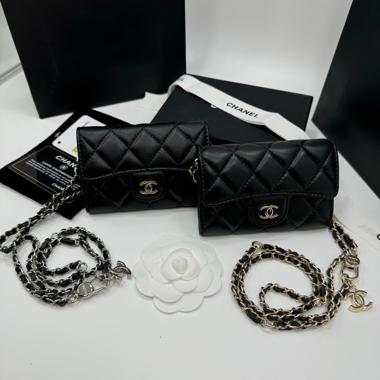 CHANEL mini wallet on chain crossbody กระเป๋าสตางค์พร้อมสายสะพายไซส์มินิ เกรดออริ 1:1 ใช้งานต่างประเทศได้ ภาพถ่ายจากงานขายจริง