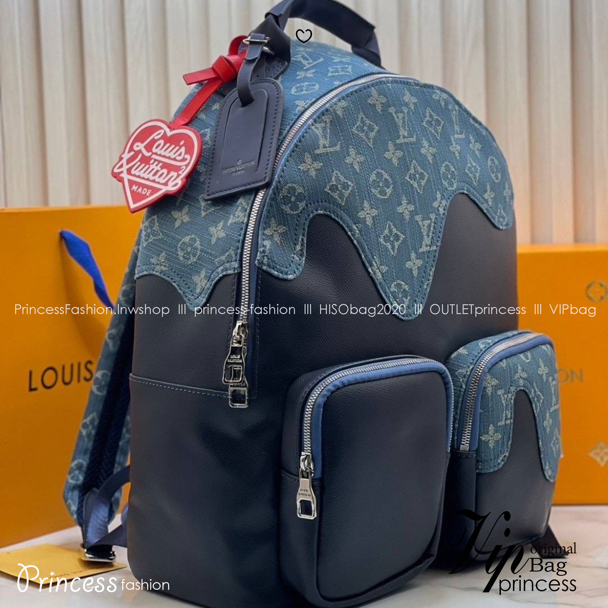 ORI หนังแท้ | LV x Nigo Multipocket Backpack กระเป๋าเป้รุ่นลิมิเต็ด งานหนังแท้และเดนิมลายโมโนแกรม สวยเท่คลาสสิกในใบเดียว