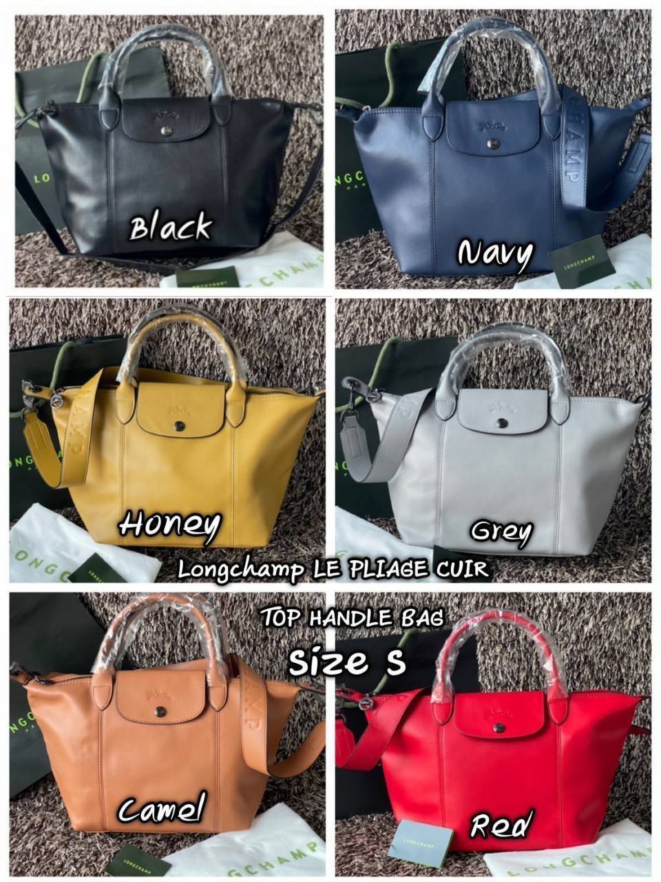 Longchamp Le Pliage Cuir Top handle bag S เรียกว่าเป็นกระเป๋าอีกหนึ่งรุ่นที่ไม่ว่ายังไงก็ฮอตฮิตและติดเทรนด์ตลอดไม่เคยเปลี่ยนกับ ทรง Le Pliage Cuir หนึ่งในตระกูลกระเป๋าสุดไอคอนิกจากแบรนด์