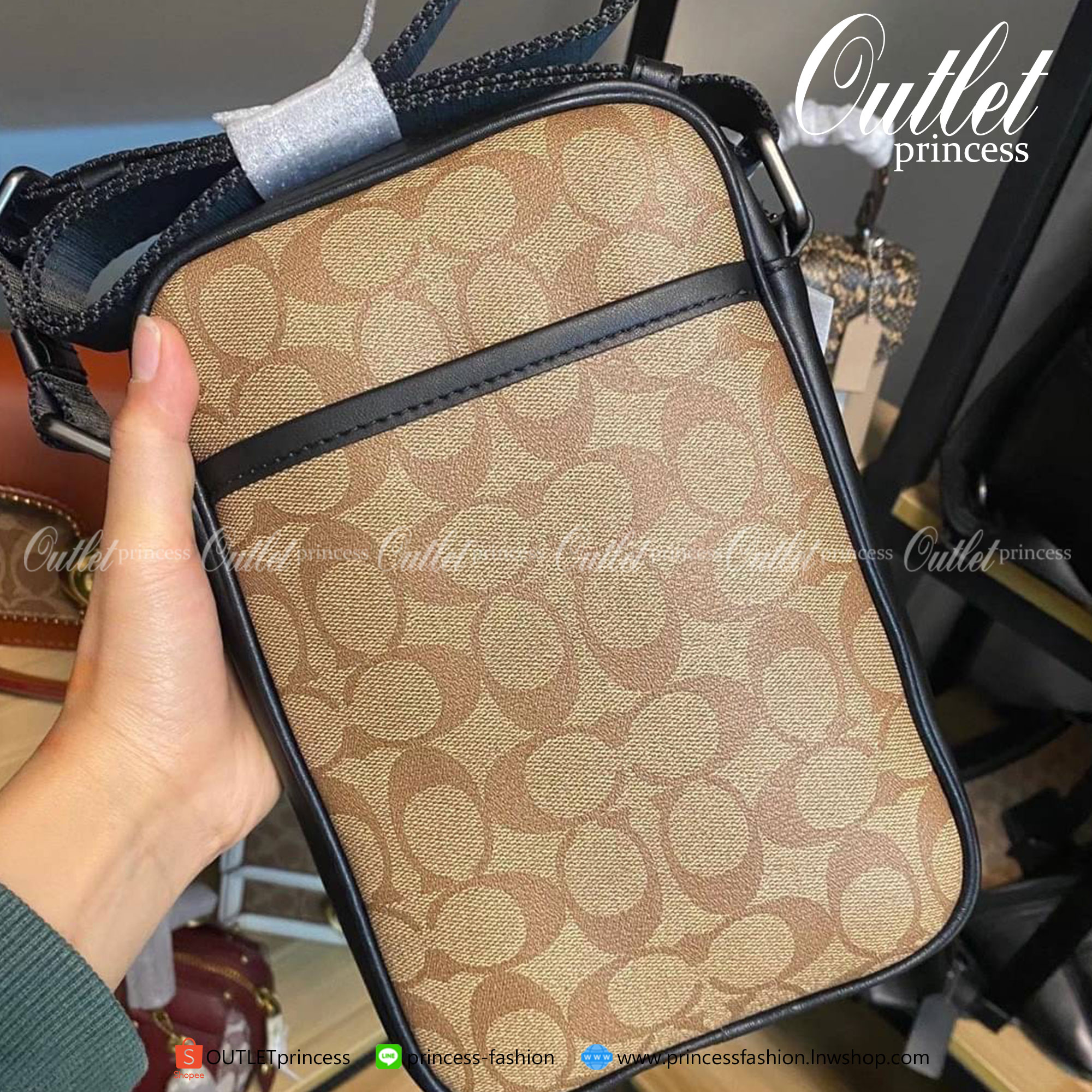 ของแท้ 100% Coach RANGER CROSSBODY IN SIGNATURE CANVAS