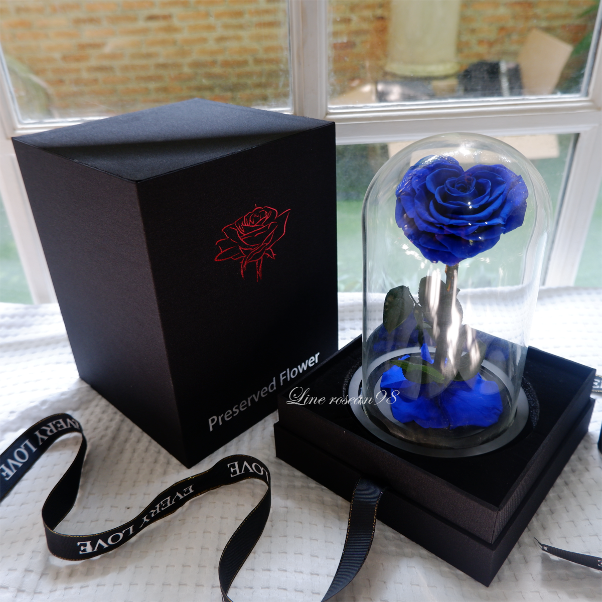 กุหลาบอมตะ กุหลาบในโหลแก้ว หัวใจสีน้ำเงิน กุหลาบโฉมงามกับเจ้าชายอสูร กุหลาบbeauty and the beast