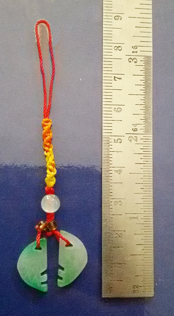 จี้ปลาหลีฮื้อคู่หินหยกแก้ชงปีมะเส็ง ชง100% ปี2562ค่ะ