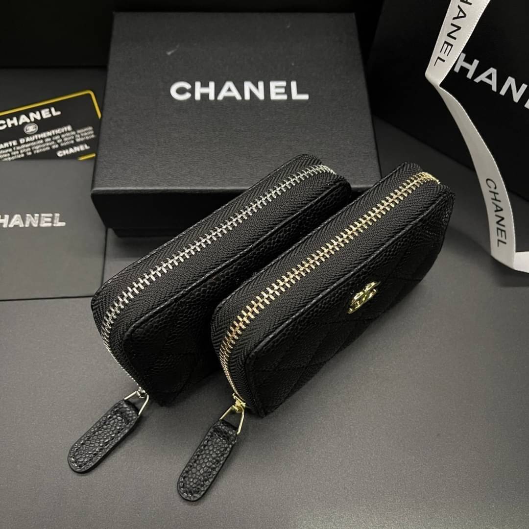 Chanel Wallet / Chanel Card Holder Zippy / Chanel Zippy Coin กระเป๋าสตางค์ชาแนลใบสั้น กระเป๋าใส่บัตร ใส่เหรียญ ภายในตามรูป เกรดออริจินอล ภาพถ่ายจากงานขายจริง ใช้งานต่างประเทศได้