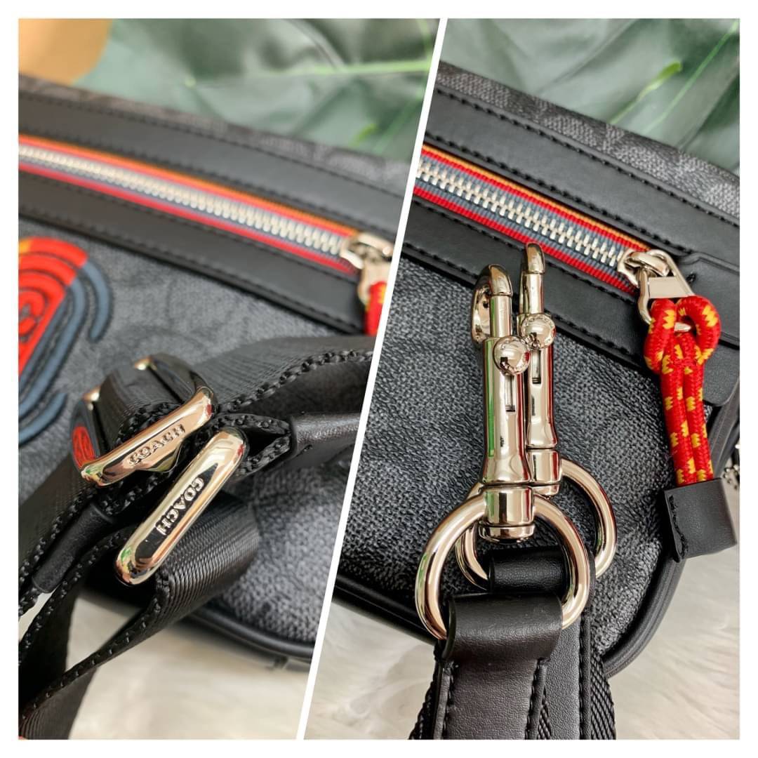 COACH ACADEMY CROSSBODY IN SIGNATURE WITH VARSITY ZIPPER ((768)) พร้อมส่งที่ไทยอีกครั้ง! ได้ไปหลงรักแน่นอนค่ะ