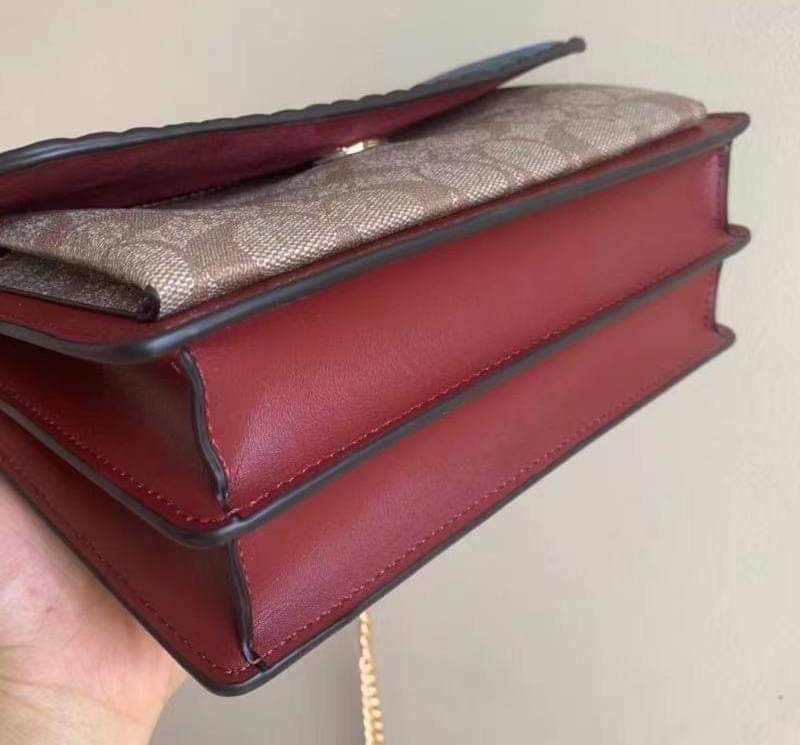 COACH KLARE CROSSBODY WITH RAINBOW LINEAR QUILTING (COACH C1446)