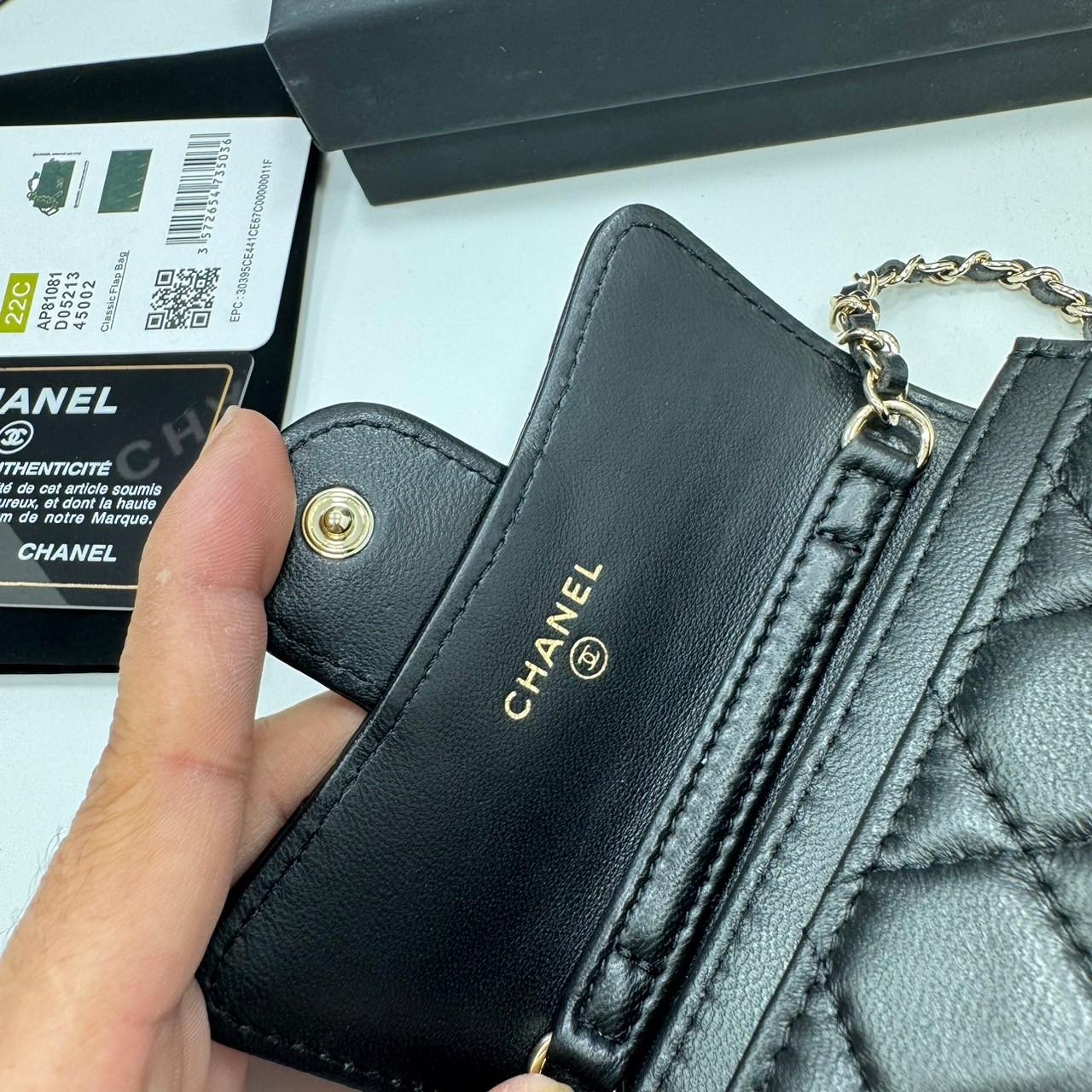 CHANEL mini wallet on chain crossbody กระเป๋าสตางค์พร้อมสายสะพายไซส์มินิ เกรดออริ 1:1 ใช้งานต่างประเทศได้ ภาพถ่ายจากงานขายจริง