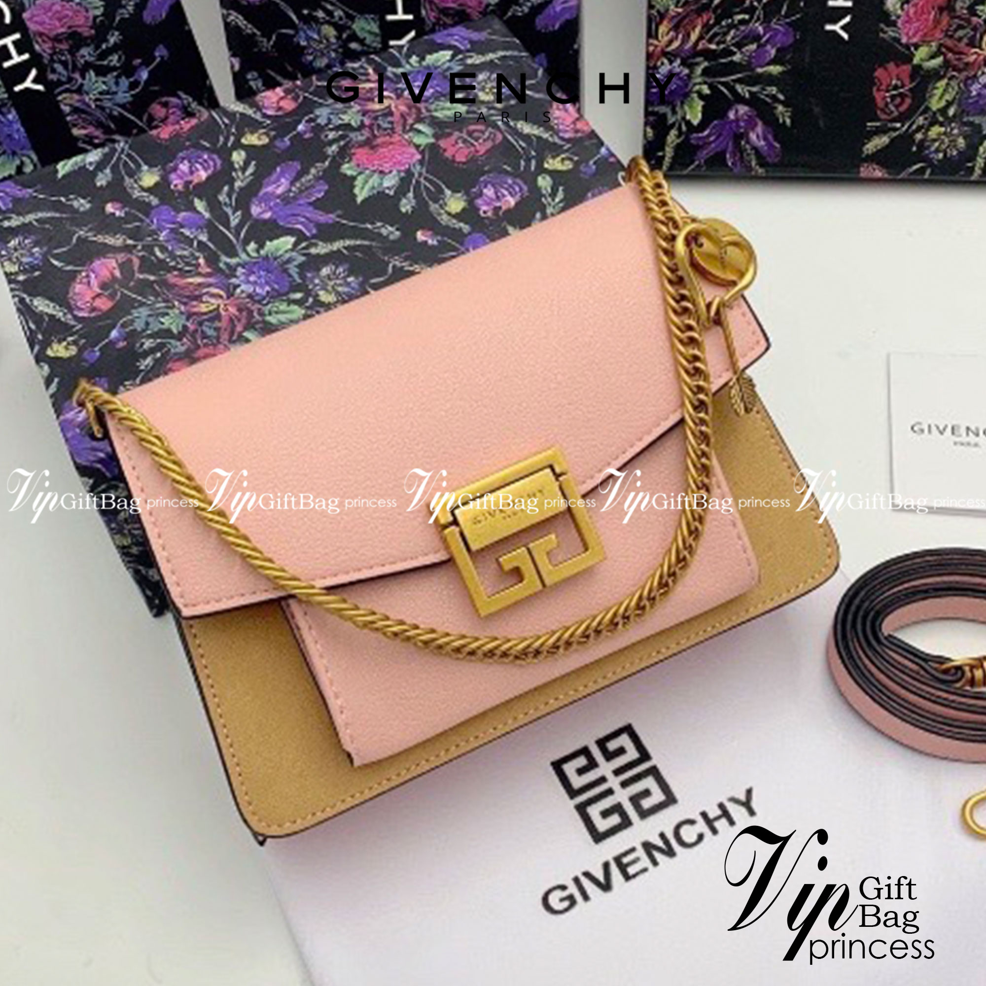 หนังแท้ Givenchy GV3 Bag 9” สวยหรู ดูเป็นคนมีเทสดีเลยค่าา ดีไซน์คือสวยมีคลาส มีระดับสุดๆ พร้อมสายโซ่อะไหล่ทอง ละมุนตามากค่าา รุ่นนี้ขายดีมาก ได้มาน้อยด้วยนะคะ สาวๆ รีบจับจอง อย่าคิดนาน ราคานี้กับคุณภาพถือว่าคับแก้วมั๊กมากกกก ไม่ซื้อทนไหว ^^