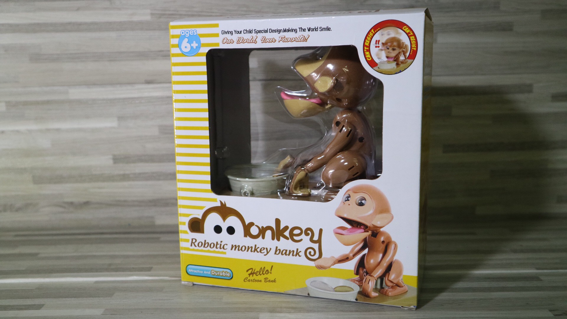 กระปุกออมสินลิงเก็บเหรียญ