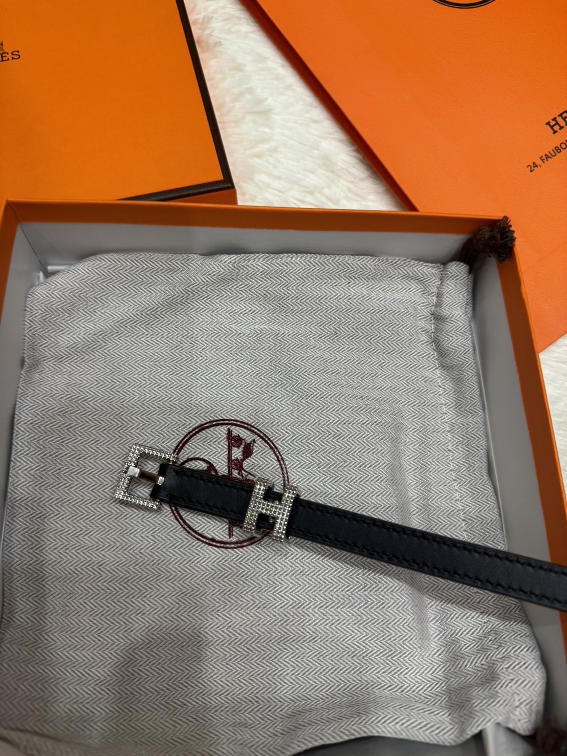 HERMES Pop H Guillochee 15 belt / HERMES Leather belt in Hunter & jewel 1.5cm เข็มขัดแบรนด์หรูหนังแท้ เกรดงานดีสุด เกรดออริ ท็อป สลับแท้ 1:1 ใช้งานต่างประเทศได้