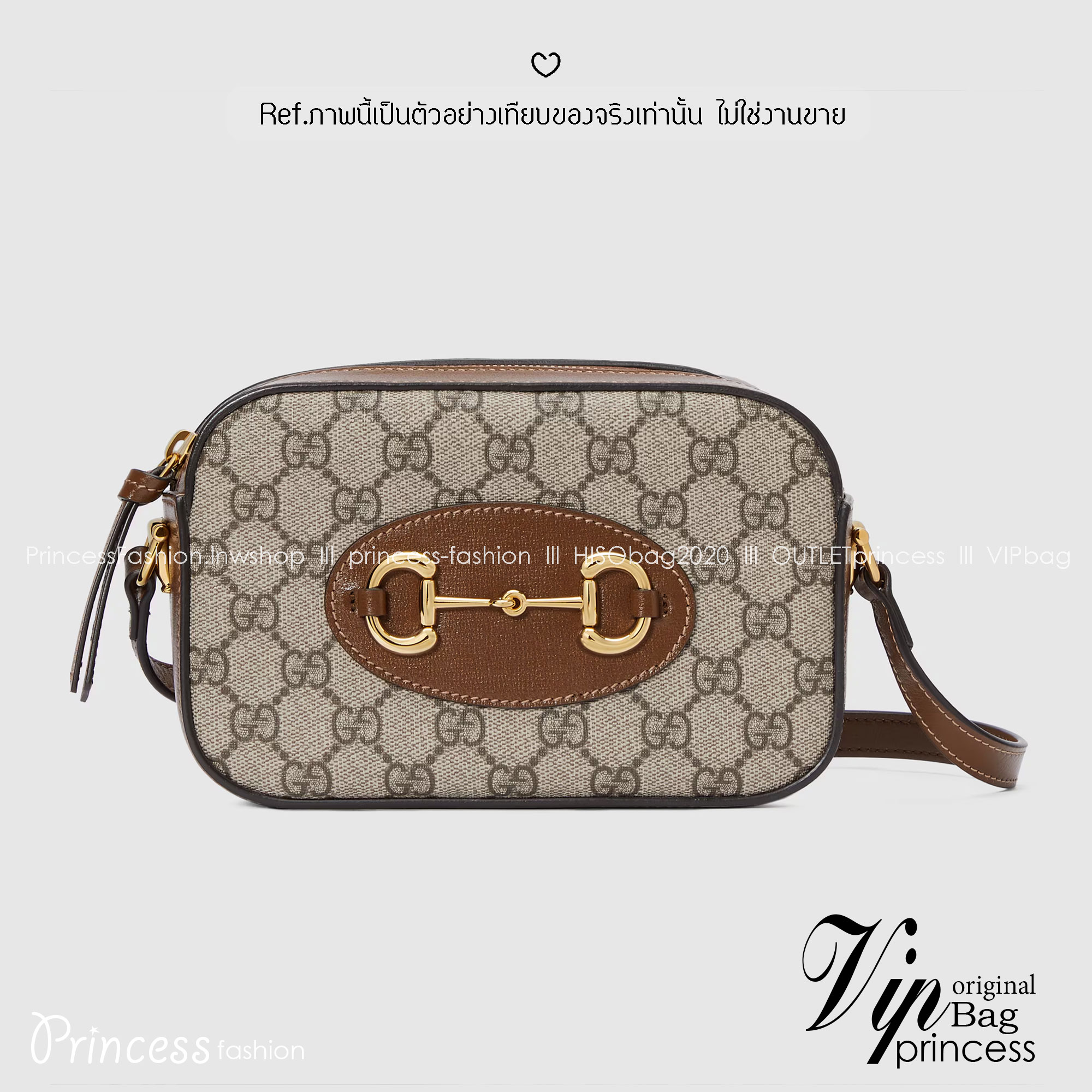 GUCCI Horsebit 1955 mini shoulder bag กระเป๋าสะพายทรง camera ที่สุดของความคลาสสิค ที่ใช้งานง่ายและคล่องตัว โดดเด่นด้วยอะไหล่โลโก้วินเทจเอกลักษณ์