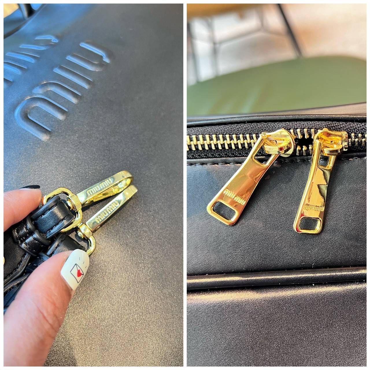 MIUMIU Leather top-handle bag / MIUMIU Boston Bag กระเป๋าถือสะพาย เกรดออริ 1:1 ใช้งานต่างประเทศได้