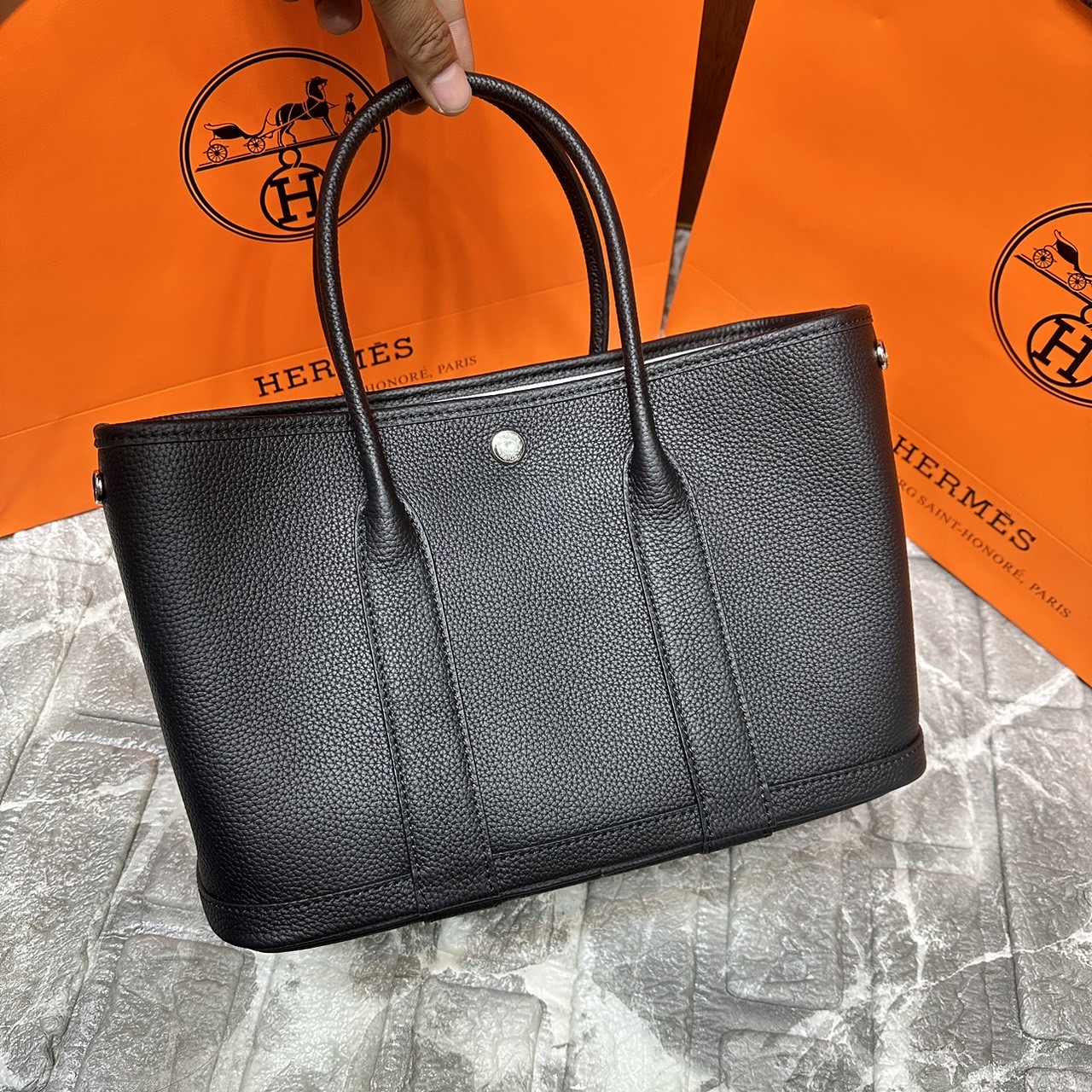 HERMES Garden Party 30 bag กระเป๋าทรงโท้ทแบรนด์หรู เอกลักษณ์ของความสง่างาม เกรดออริ สลับแท้ 1:1 ใช้งานต่างประเทศได้