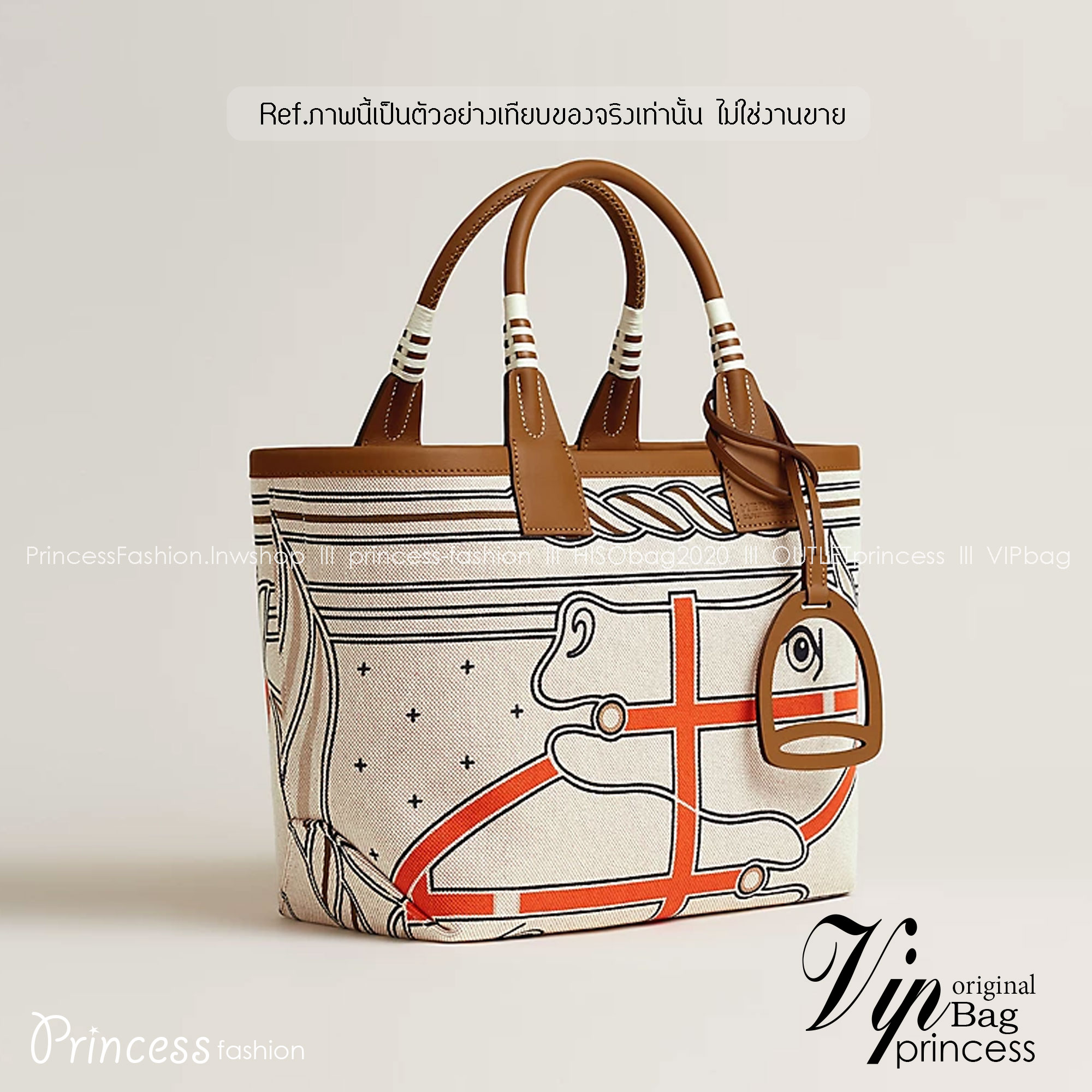 HERMES Steeple Tote Bag / H Steeple canvas tote bag 30cm กระเป๋าทรงโท้ทแคนวาสอย่างดี พิมพ์ลายคมชัด ลายใหม่สวยหรู เกรดออริ สลับแท้