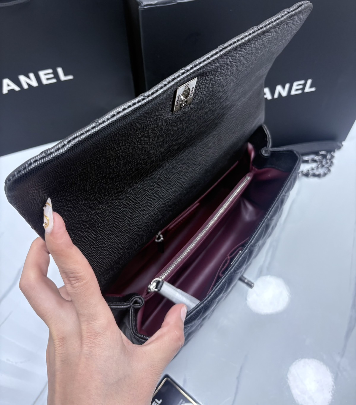 ORI หนังแท้ | Chanel Coco Top Handle Bag Medium 30cm กระเป๋าสะพายสุดคลาสสิค สวยหรูดูแพงเป็นอมตะ