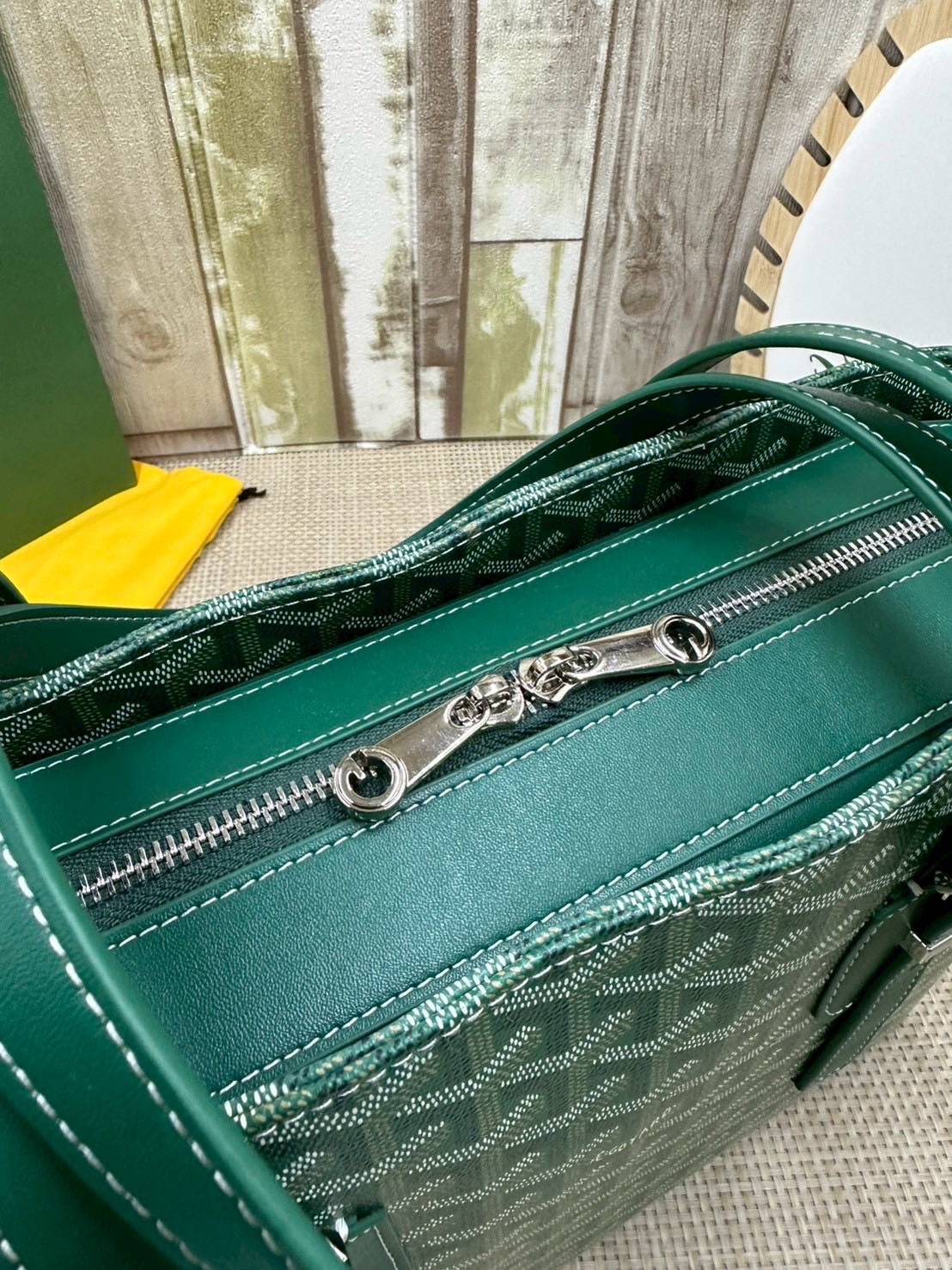 7 สี ORI หนังแท้ | GOYARD Goyardine Sac Marie Galante 35cm / Goyard Tote Bag กระเป๋าสะพายทรงโท้ท พร้อมหูจับใช้งานง่าย ภายในโล่งกว้าง หรูหราลงตัว