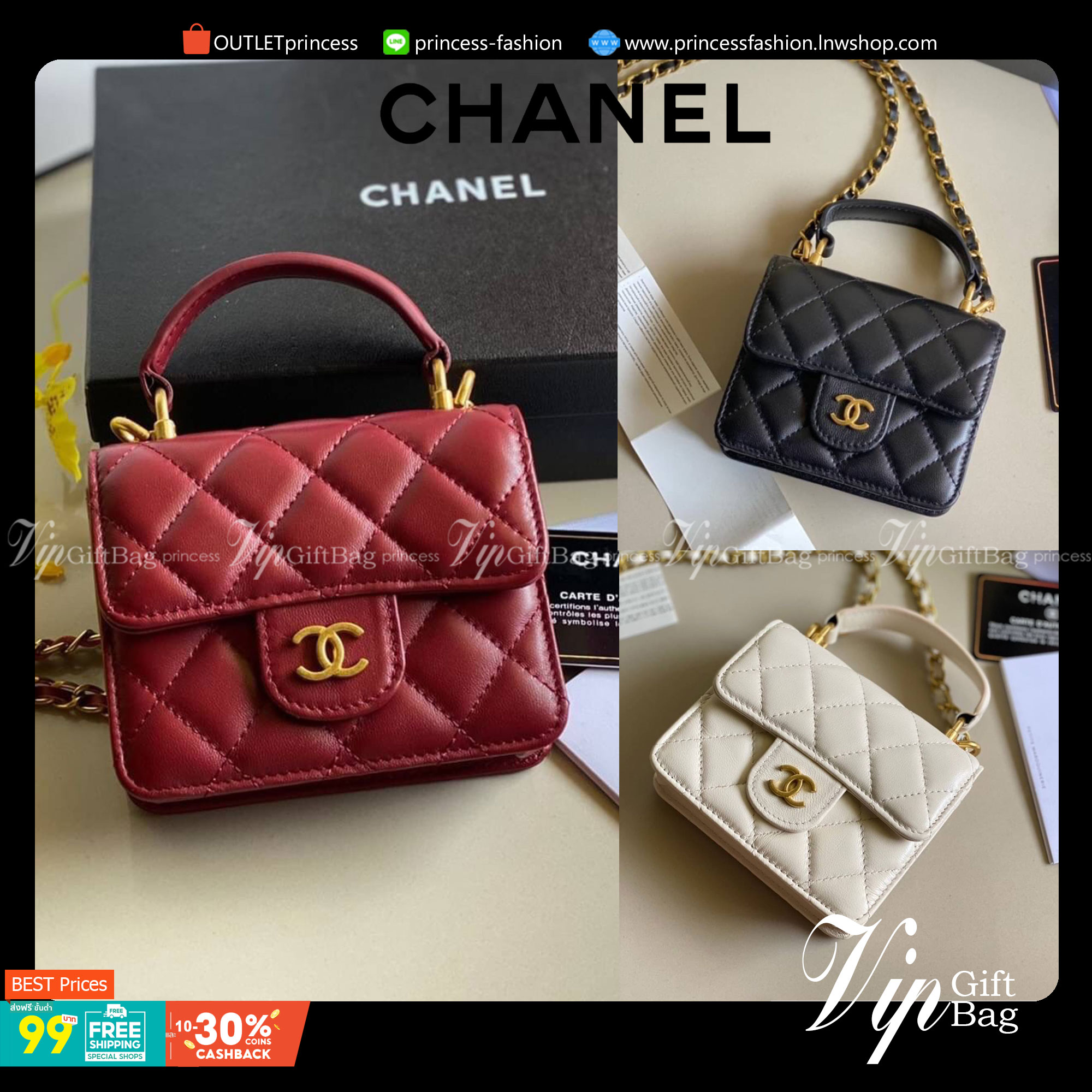 หนังแท้ VIP GIFT CHANEL MINI BLACK BAG รุ่นยอดนิยมไอเท็มฮิตวัสดุหนังแท้เรียบสวยคลาสสิคเปิดปิดด้วยฝาปิดกระดุมด้านหน้ามีโลโก้แบรนด์อะไหล่ทองสวยหรูดูดีมากกกก มาพร้อมสายโซ่ทองร้อยหนังจะสะพายไหล่ หรือ Crossbody ก็ดูดี ภายในโล่งกว้าง ตัวจริงสวยน่าใช้ Chanel min