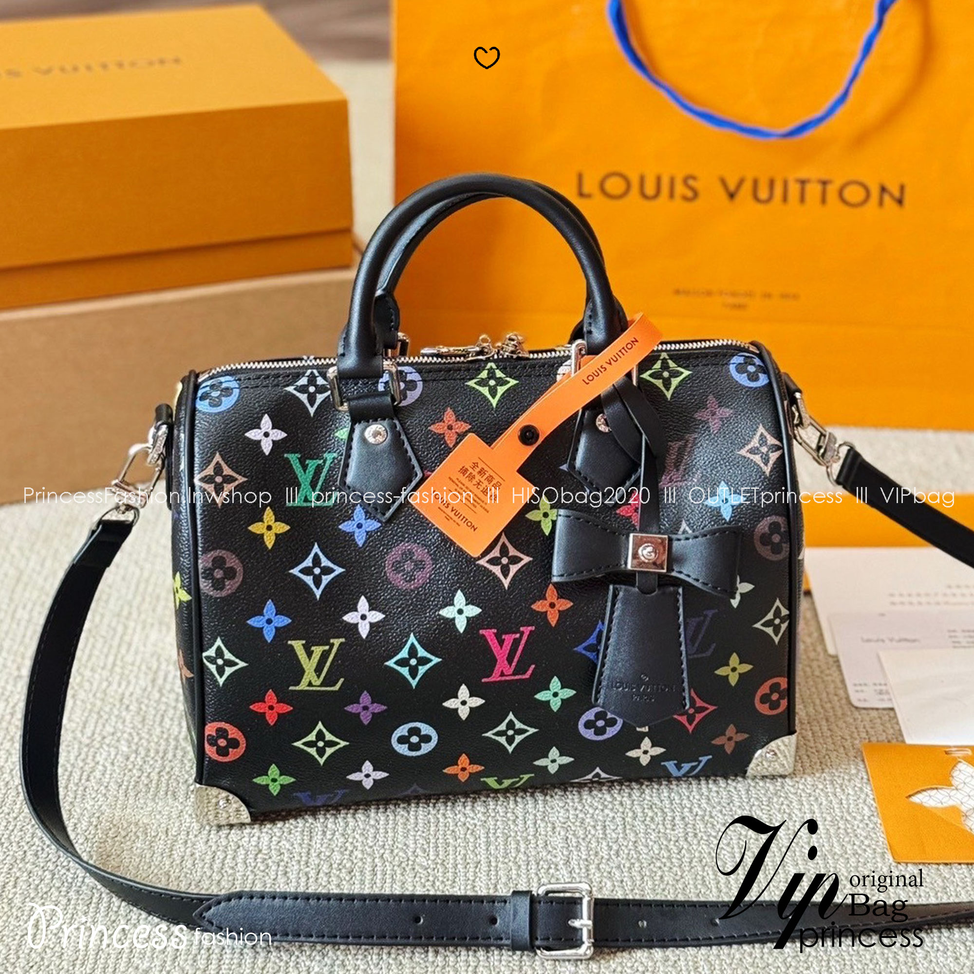 LV x TM Speedy Bandoulière 25 bag กระเป๋าทรงหมอน รุ่นใหม่ท็อปฮิต สวยหรูโดดเด่น มีชีวิตชีวาในคอลเล็คชั่น LV x Murakami ด้วยลายโมโนแกรมสุดไอคอนิกเปี่ยมสีสัน