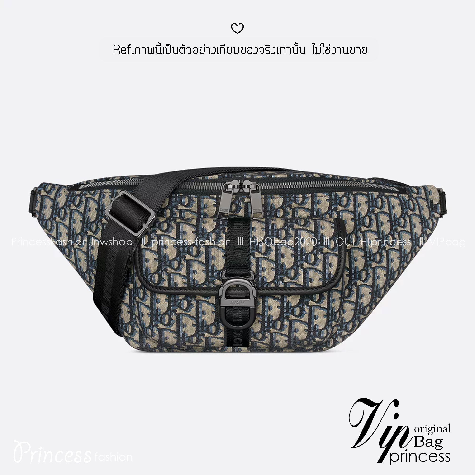 DIOR 8 waist bag Oblique jacquard fabric กระเป๋าสะพายคาดอก เอกลักษณ์ทอผ้าแจ็คการ์ดอย่างดี สวยสง่างามเหนือกาลเวลา มีไว้ไม่มีเอาท์ ท่านชายควรมีมากค่ะ