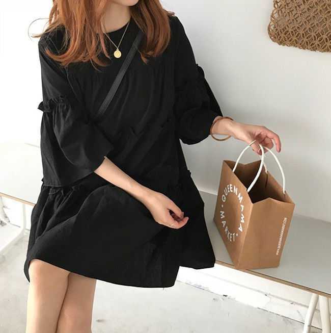 พร้อมส่ง 🧸 Leah dress เดรสระบายแขนบาน (35867)