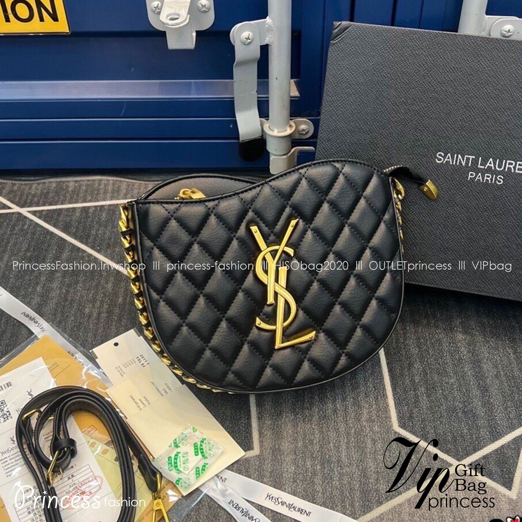 YSL Half Moon Hobo Curve Bag รุ่นพิเศษ ปากกระเป๋าดีไซส์โค้งสวย ขนาดกำลังดี ใช้ได้ตลอด งานหนังสวย มาพร้อมสายยาว คอลนี้ไม่มีไม่ได้น้าา สวยเกินราคาเเน่นอนค่า