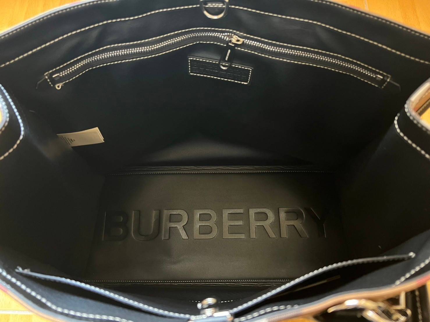 BURBERRY BORSA TOTE BAG / BURBERRY VINTAGE CHECK CANVAS TOTE BAG / BURBERRY FRAGRANCES MONOGRAM TOTE BAG กระเป๋าทรงโท้ทใบใหญ่