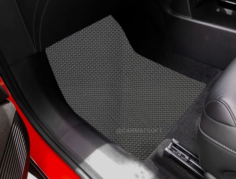 พรมปูพื้นรถยนต์ XPENG G6 2024 พรมกระดุม เอ็กซ์เผิง จีซิกส์ สีดำ เข้ารูป 3ชิ้น