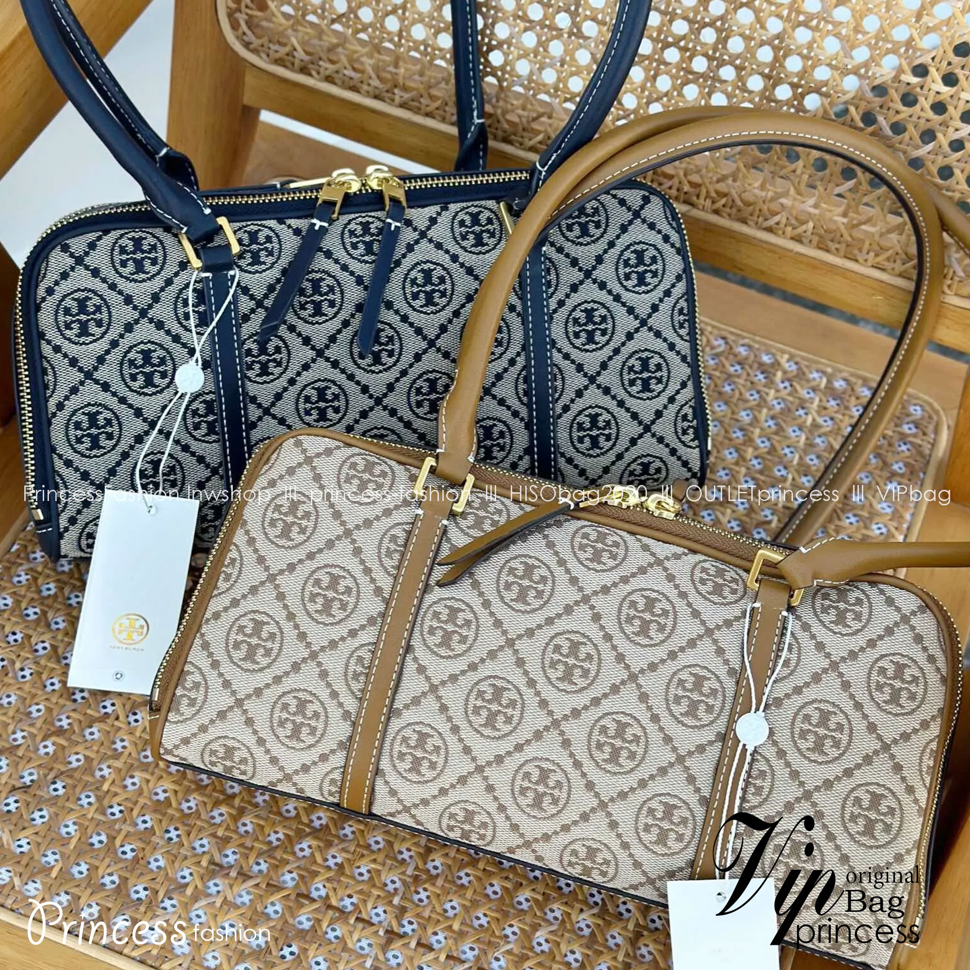 TORY BURCH Small T Monogram Marshmallow Satchel / Tory Burch tote handbag พร้อมส่ง 2 สี ใหม่ล่าสุด กระเป๋าสะพายไหล่ดีไซน์สุดทันสมัย ตัดเย็บสวยงาม ผ้า jacquard ตัดหนัง เปิด-ปิดแบบซิป มีช่องแบ่ง 2 ช่อง มีซิปลับด้านใน ใส่ของได้เยอะมากๆ ค่ะ