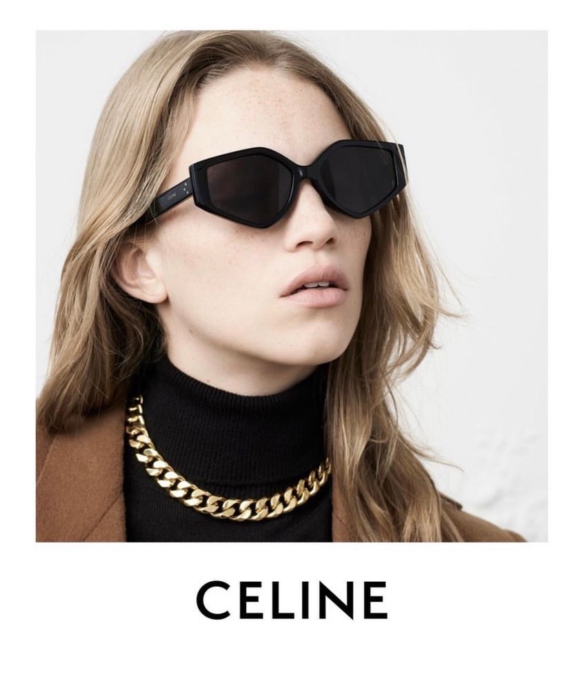 แว่นตาลิซ่า Celine Sunglass เกรดท็อปออริ 1:1 สลับแท้ เกรดดีสุด ใช้งานต่างประเทศได้ มาพร้อมกระเป๋าใส่แว่นปักลายซีลีน