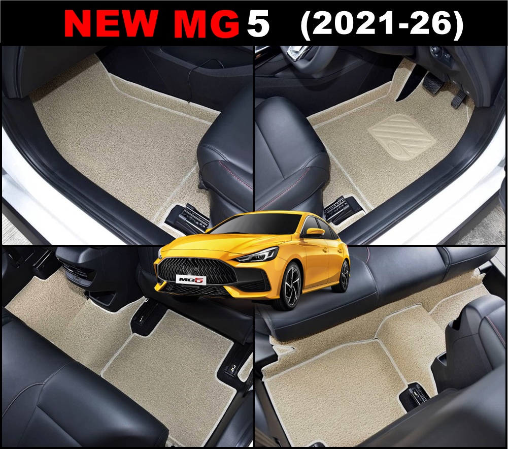 พรมไวนิลดักฝุ่น MG5 ปี2021-26 พรมดักฝุ่นในรถยนต์ เกรดA หนานุ่ม เข้ารูป เต็มคัน