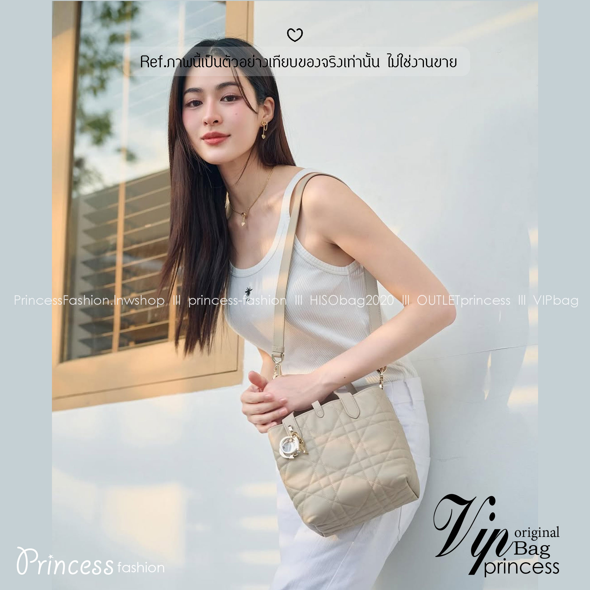 Dior Small Dior Toujours vertical tote bag 18cm กระเป๋าสะพายทรงบัคเก็ตไซส์ใหม่กะทัดรัด คลาสสิคหนังสวยหรูหราเกินราคา ดีไซน์นุ่มนวลทันสมัย