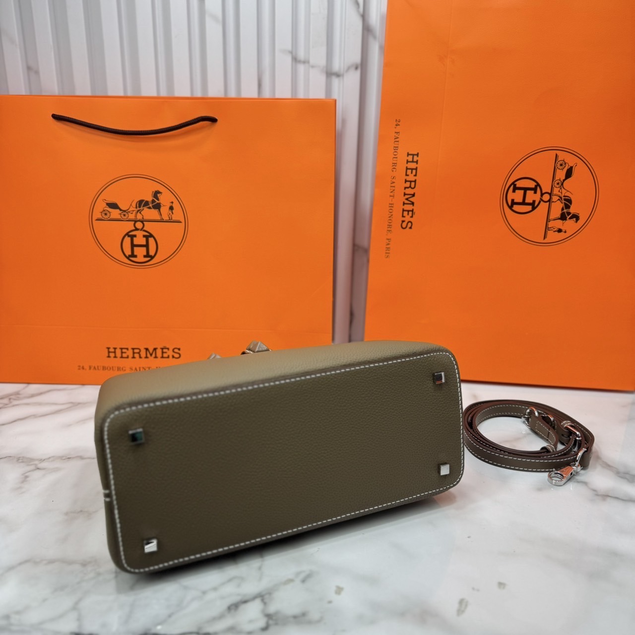 ORI หนังแท้ | Hermes Medor Bag กระเป๋าสะพายดีไซน์ใหม่ แบรนด์หรูระดับไฮคลาส หรูหรา ลัคชู