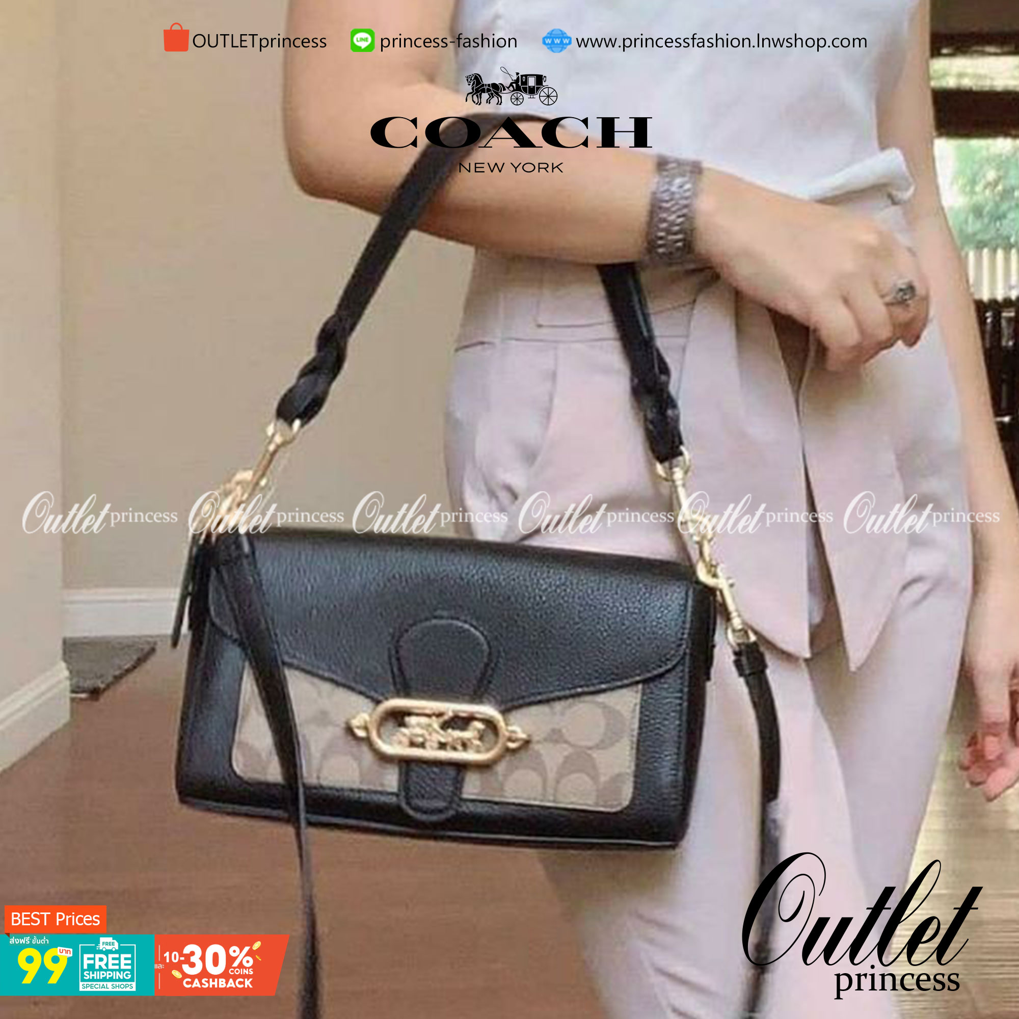 COACH SMALL JADE SHOULDER BAG [F91105,90782] กระเป๋าสะพายไหล่ ดีไซน์วินเทจย้อนยุค สวยคมชัด คลาสสิคใช้ได้ทุกลุค วัสดุหนัง pepble ทนทาน เปิด-ปิดด้วยฝาคาดโลโก้ พร้อมแถบแม่เหล็กในตัว รับรองแน่นหนา ด้านหลังมีช่องซิปให้ ภายในเป็นช่องโล่ง ขนาดกำลังดี ใช้งานง่าย 
