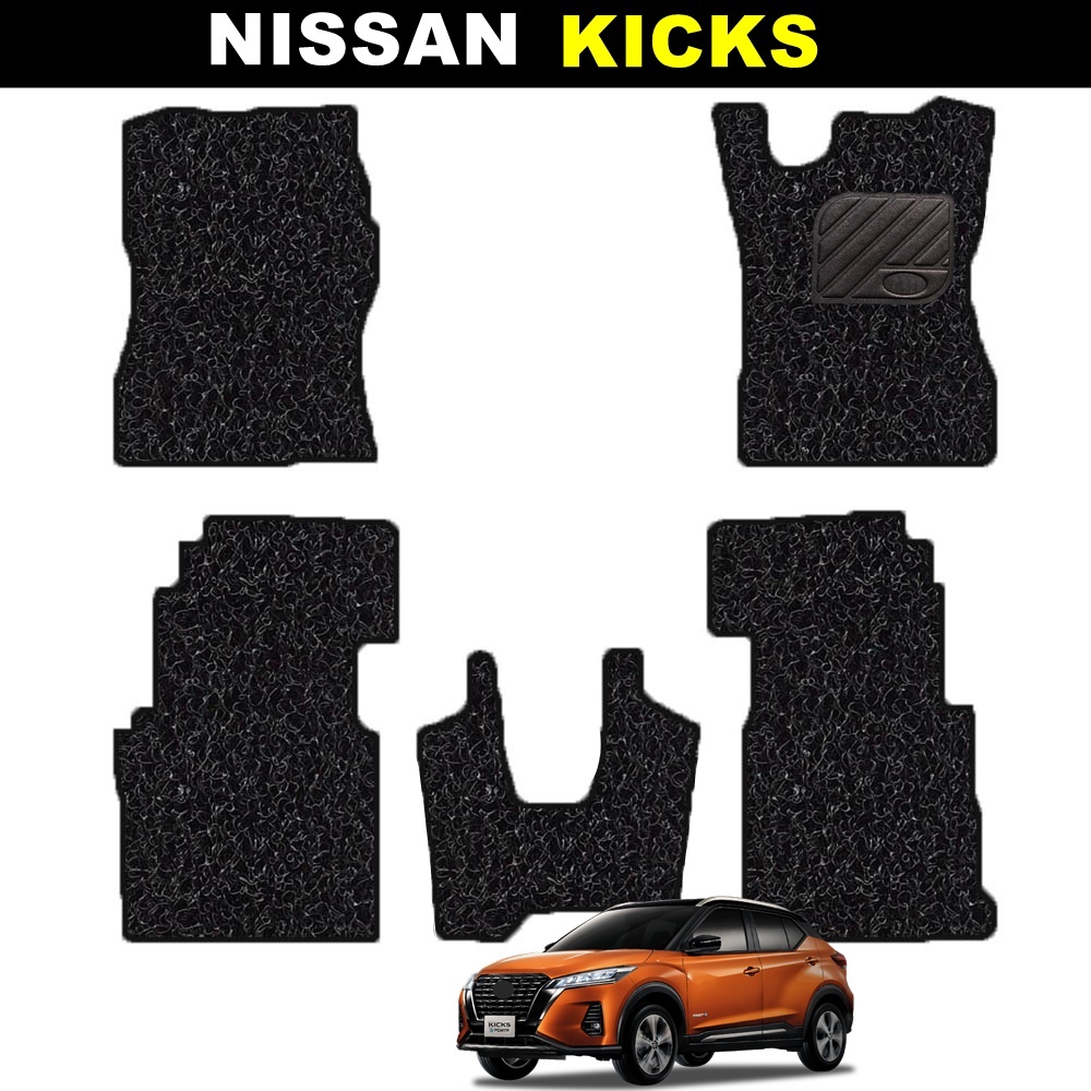 พรมดักฝุ่นไวนิล NISSAN KICKS 2020-26 พรมดักฝุ่นรถยนต์ นิสสัน คิกส์ เกรดA หนานุ่ม เข้ารูป 5ชิ้น (พร้อมส่ง)