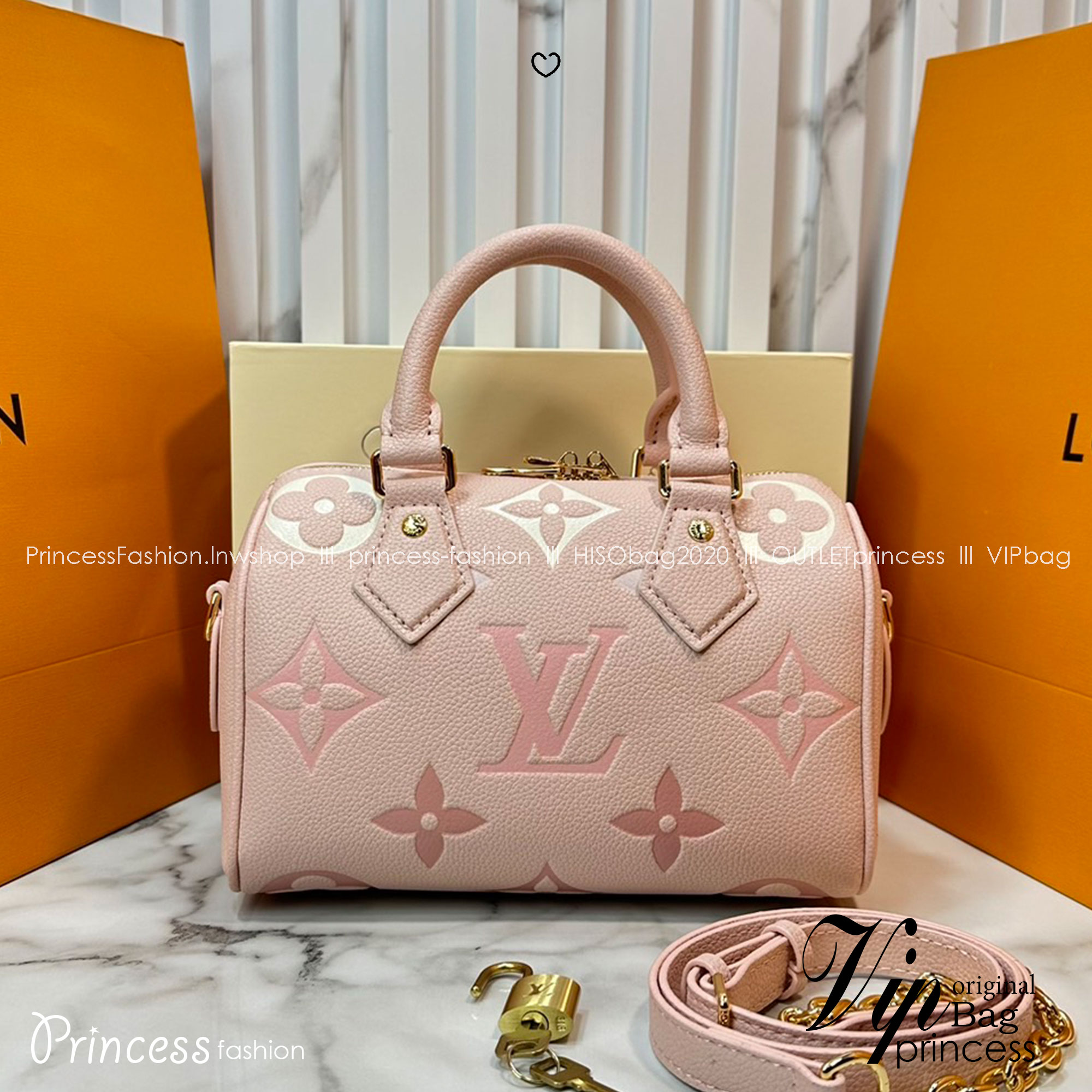 LV Speedy Bandoulière 20 Bag Monogram Empreinte Leather กระเป๋าสะพายทรงสปีดี้คลาสสิค สวยหรู กระเป๋าทรงหมอน รุ่นท็อปฮิต มีกุญแจล็อค