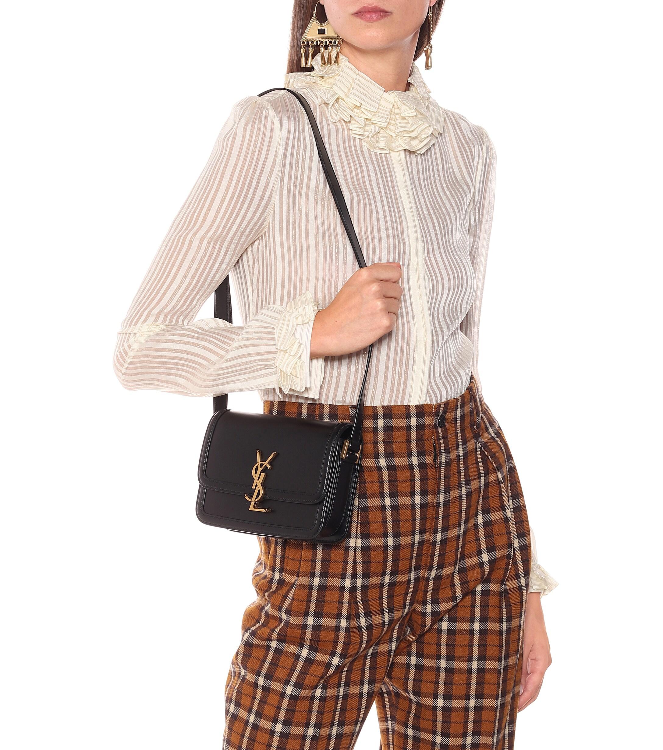 VIP GIFT 】หนังแท้ YSL SAINT LAURENT Saint Laurent small Solferino satchel crossbody bag