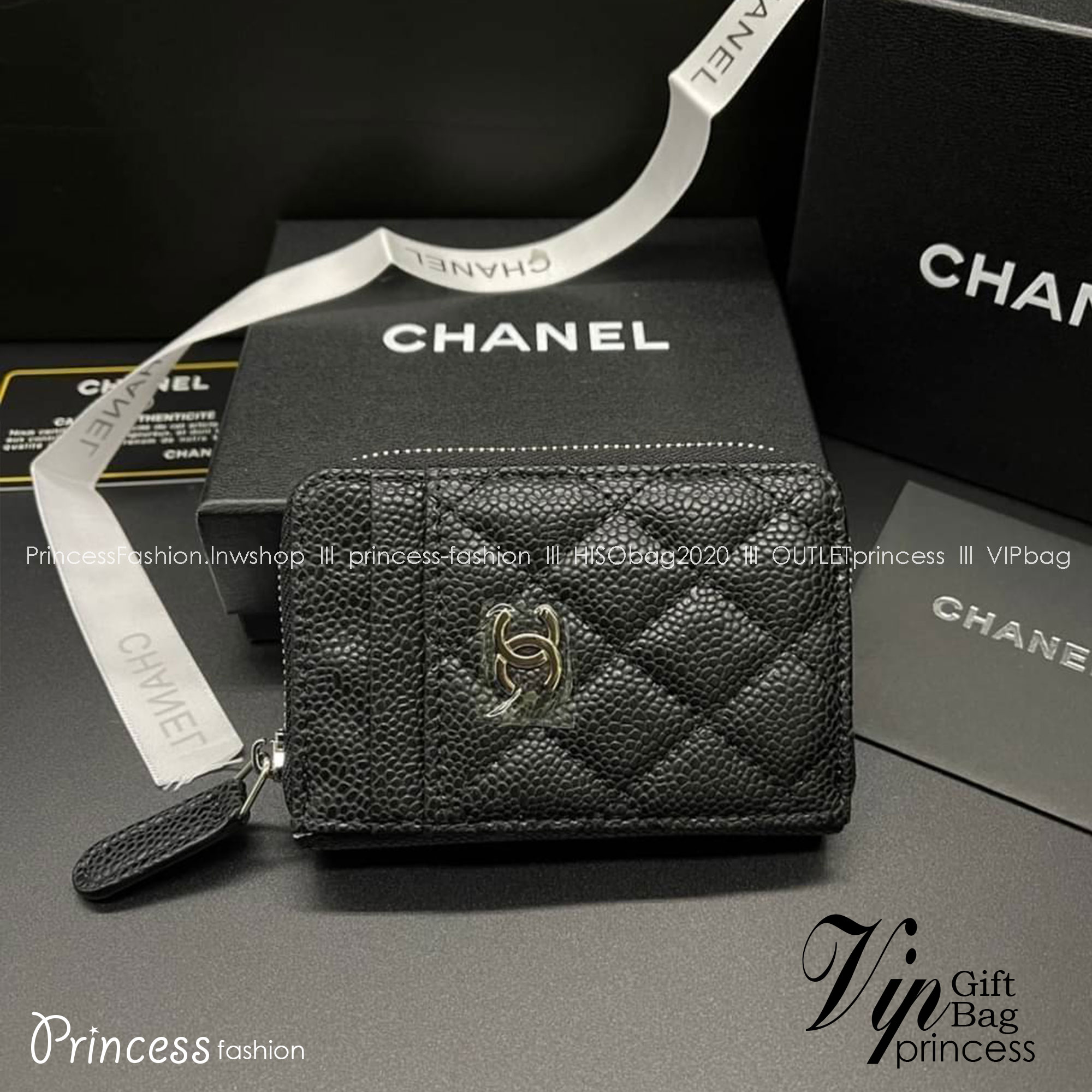 Chanel Wallet / Chanel Card Holder Zippy / Chanel Coin Zippy กระเป๋าสตางค์ชาแนลใบสั้น กระเป๋าใส่บัตร ใส่เหรียญ ภายในตามรูป เกรดออริจินอล ภาพถ่ายจากงานขายจริง ใช้งานต่างประเทศได้