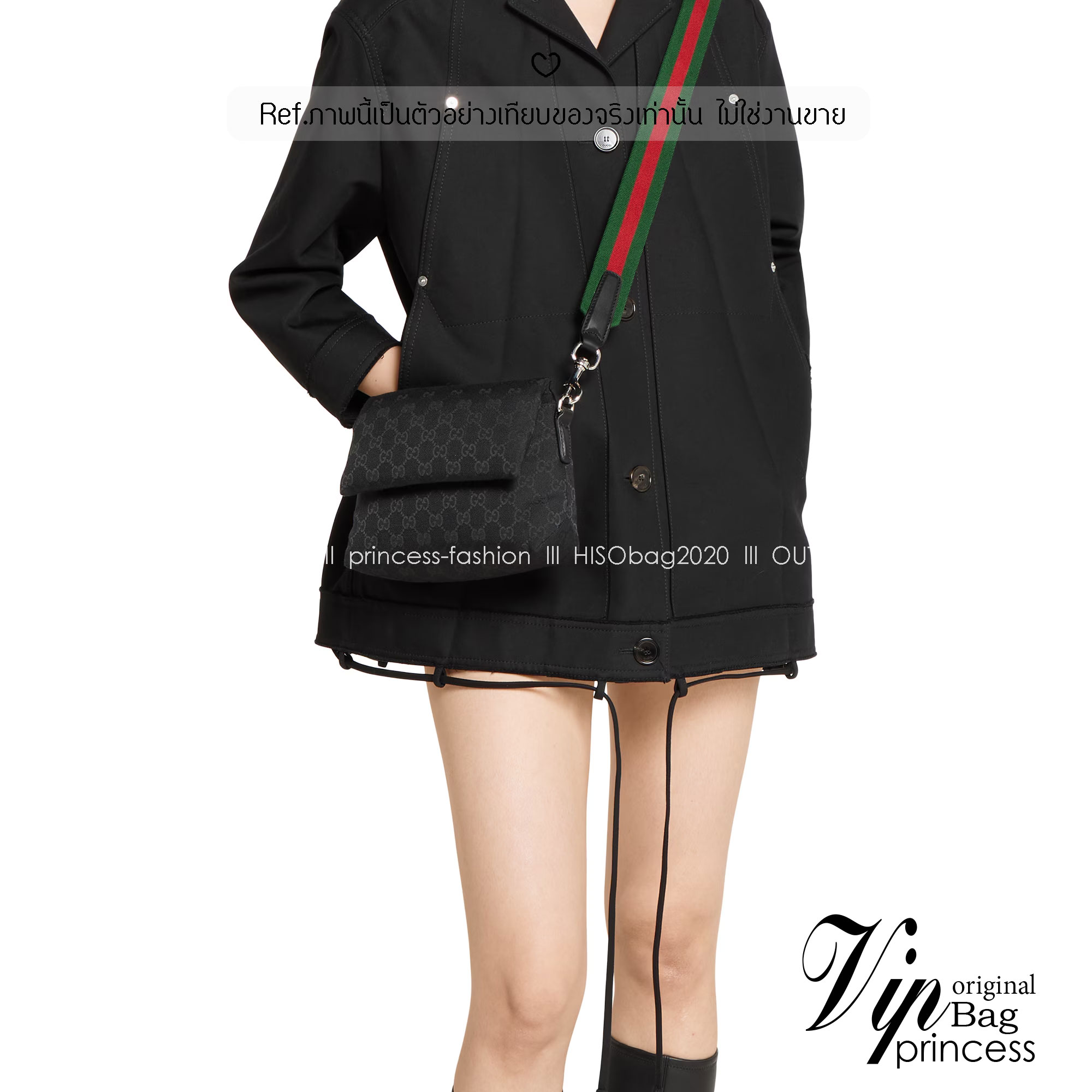 GUCCI GG canvas small crossbody bag กระเป๋าสะพายทรงใหม่เรียบง่าย ที่สุดของความคลาสสิค ด้านหลังมีช่องเก็บแต่งหนังปั้มแบรนด์สวยหรูโดดเด่น เป็น Unisex ใช้งานได้ทั้งชายหญิง