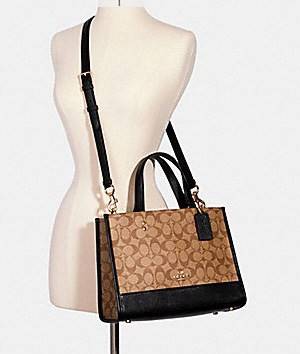 ของแท้ 100% COACH DEMPSEY CARRYALL IN SIGNATURE CANVAS ((1955))