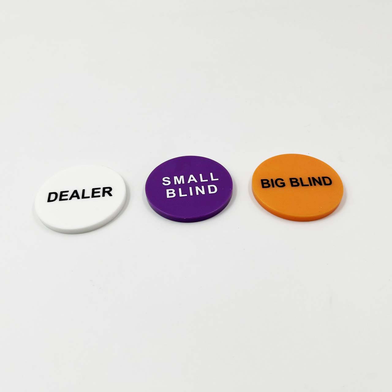 เหรียญดีลเลอร์ บิ๊กบาย สมอลบายขนาด 4 มิล (Dealer, Big blind, Small Blind)