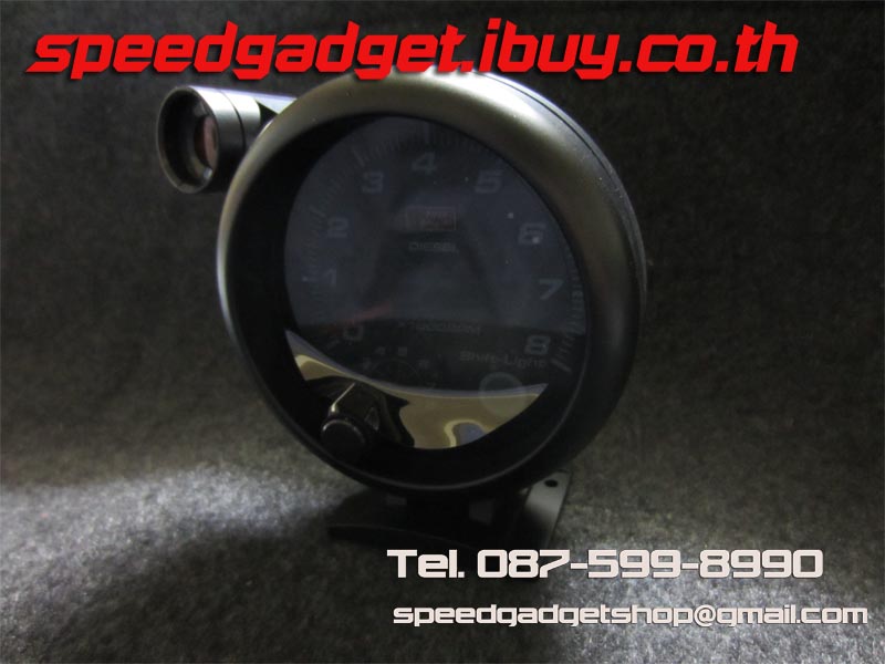 เกจ์วัดรอบ 3 นิ้วครึ่ง ดีเซลเก่า บอดี้ดำ ตัวใหญ่