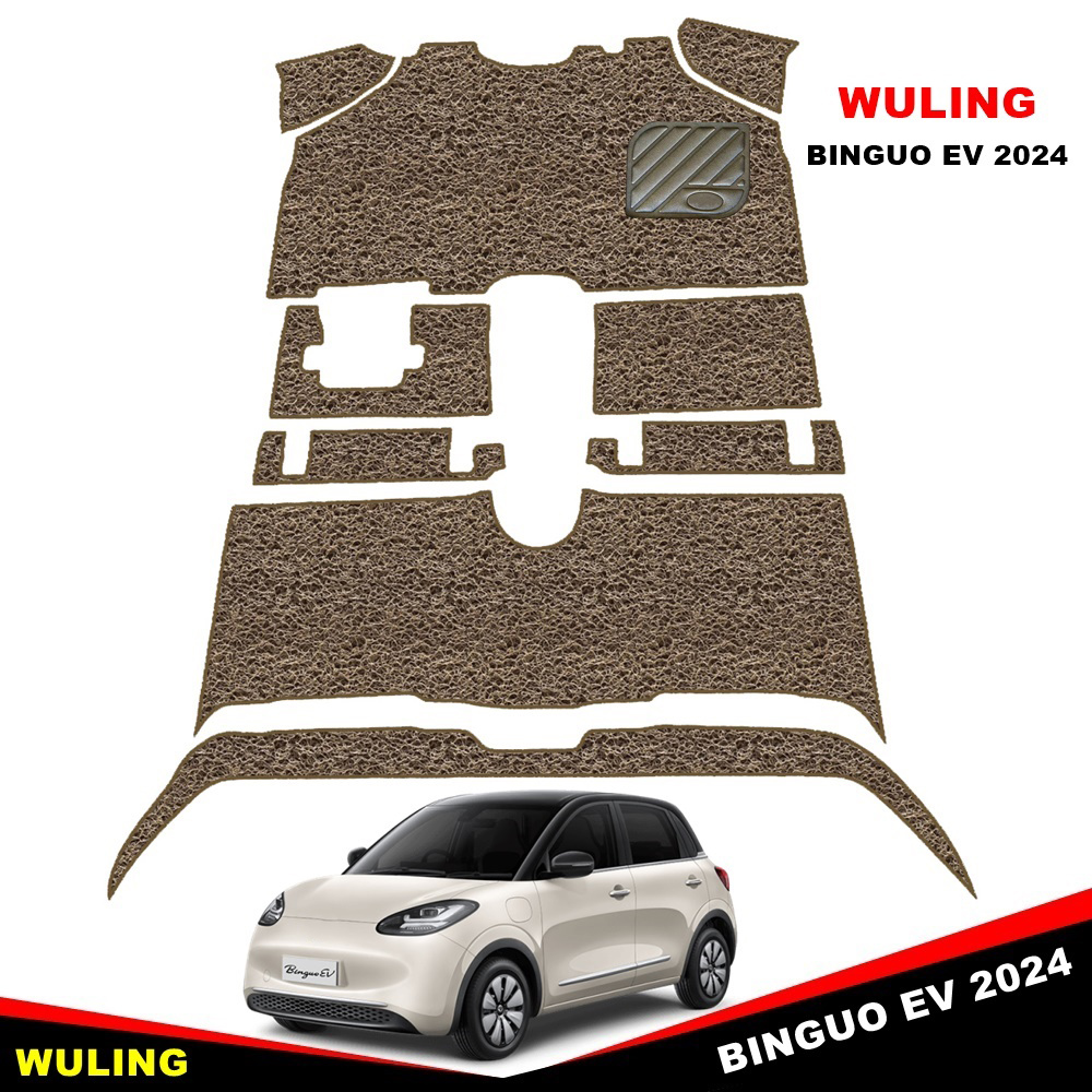 พรมดักฝุ่นไวนิล WULING BINGUO EV 2024 พรมดักฝุ่นในรถยนต์ วู่หลิง บิงโก อีวี เข้ารูป ภายในรถ เต็มคัน