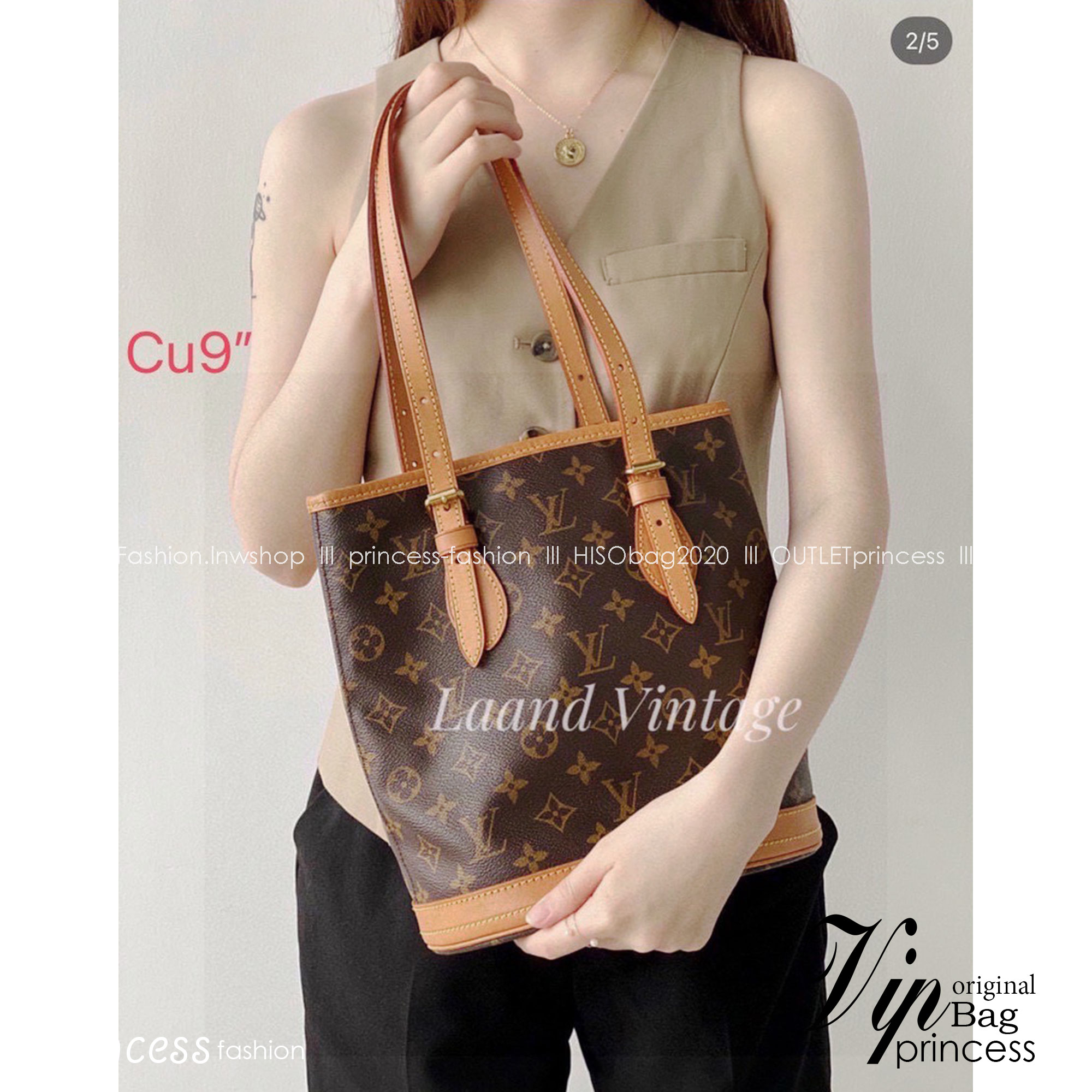 LV Bucket Vintage Bag / LV monogram canvas bucket bag พร้อมส่ง กระเป๋าสะพายทรงบัคเก็ตวินเทจพร้อมใบเล็ก สวยหรู ดูผู้ดี รูปทรงคลาสสิคทรงถัง ใช้งานง่าย