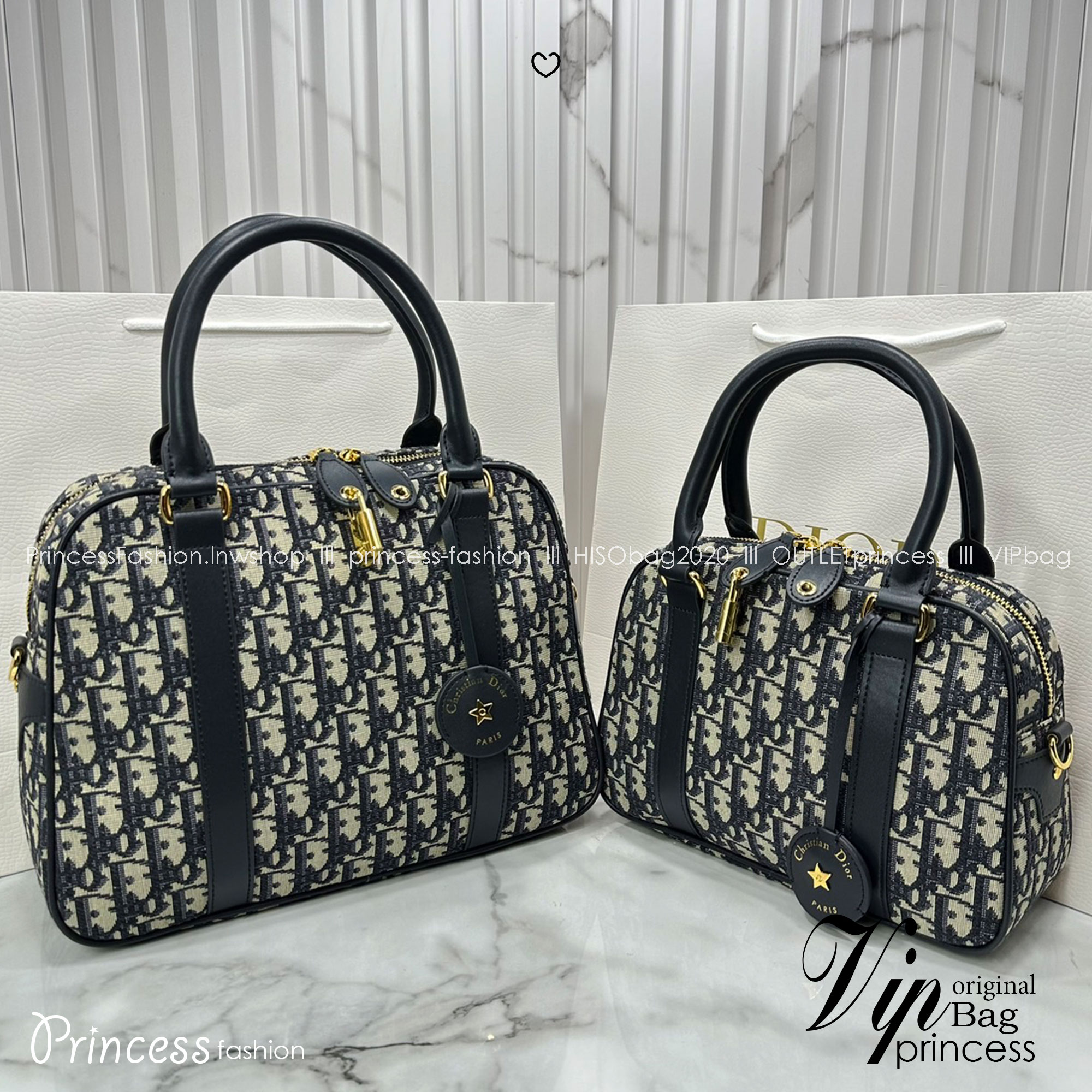 DIOR D-Vibe Bowling Bag Oblique jacquard fabric in blue กระเป๋าทรงหมอน ทรงโบว์ลิ่งทันสมัยและปราดเปรียว ใช้งานง่ายจุของได้เยอะ สวยงามเป็นเอกลักษณ์ เกรดท็อปไฮเอน 1:1 ใช้งานต่างประเทศได้