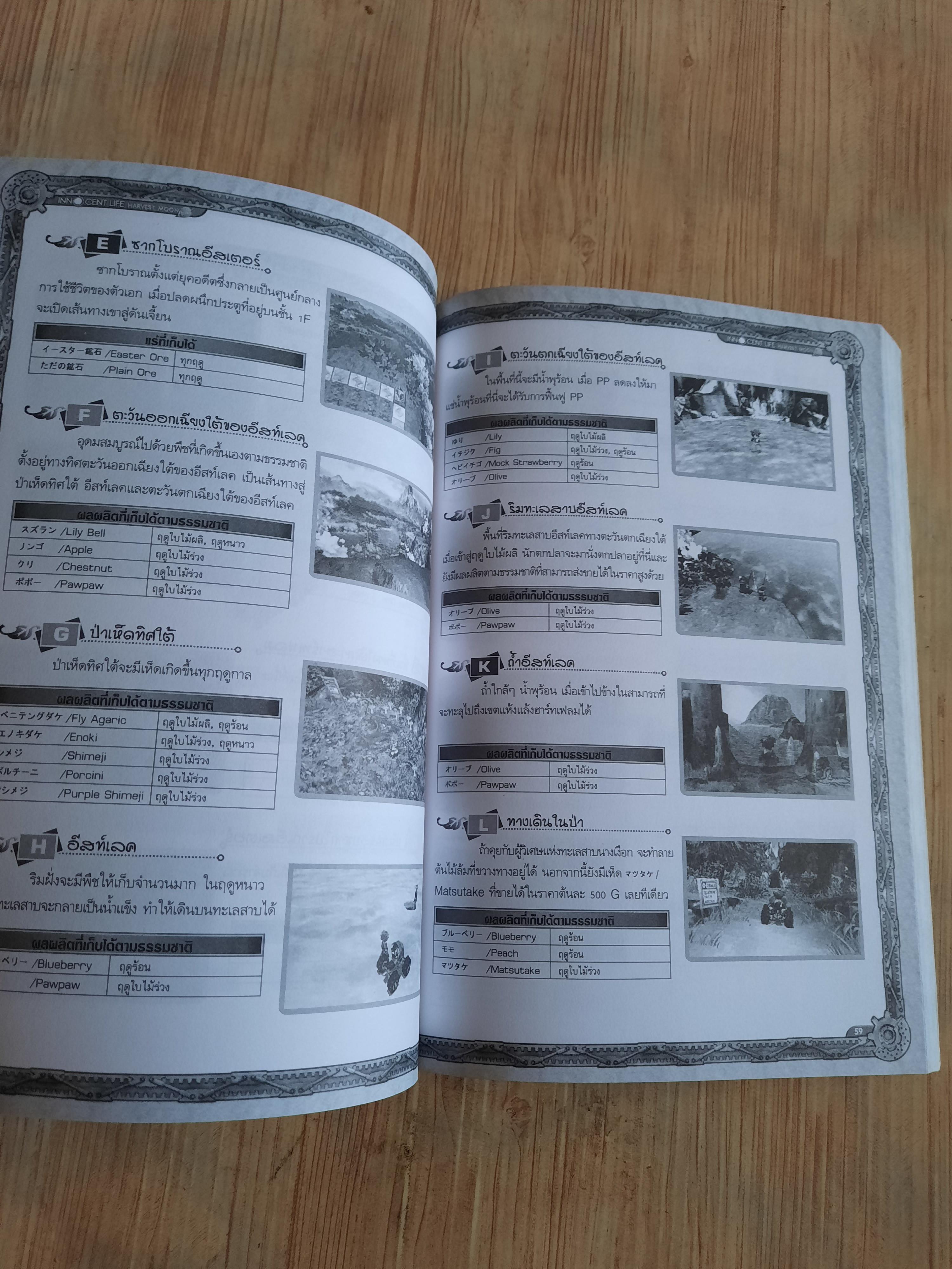 คู่มือเฉลยเกม PS2 HARVEST MOON INNOCENT LIFE PURE***สินค้าหมด***