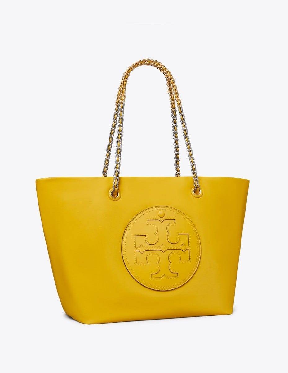 TORY BURCH Ella Chain Tote Bag / TORY TOTE NYLON BAG พร้อมส่ง 4 สี กระเป๋าสะพายทรงโท้ทใบใหญ่ จุของไปเลยแน่นๆ รูปทรงคลาสสิคชวนใช้ โดดเด่นด้วย patch โลโก้ แนะนำรีบสั่งใช้ไปสวยก่อนใครได้เลยน้า
