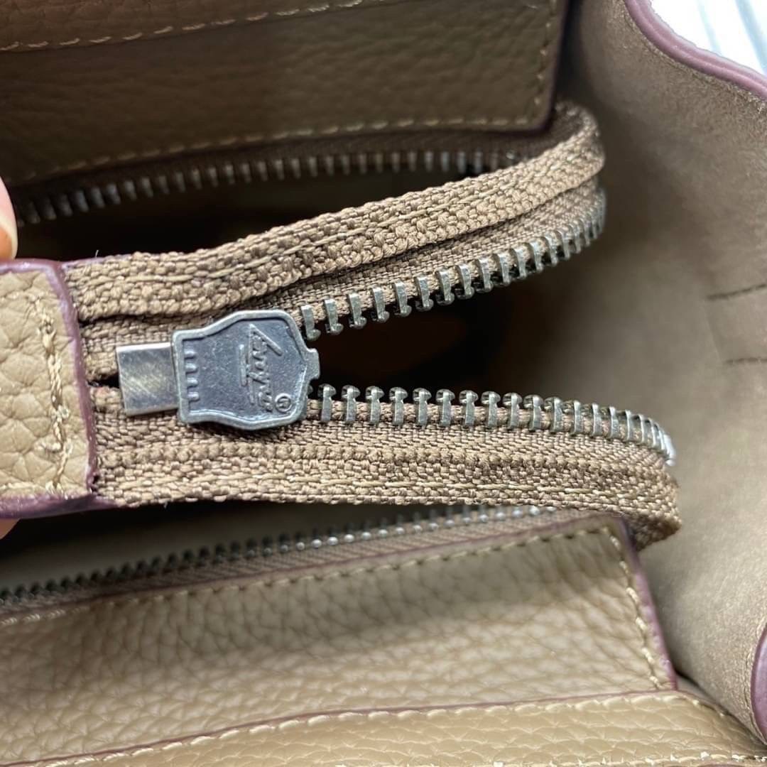 ORI หนังแท้ | Celine Luggage Tote Nano Bag20cm กระเป๋าสะพายทรงโท้ท ดีไซน์เป็นเอกลักษณ์ เรียบหรูดูแพง